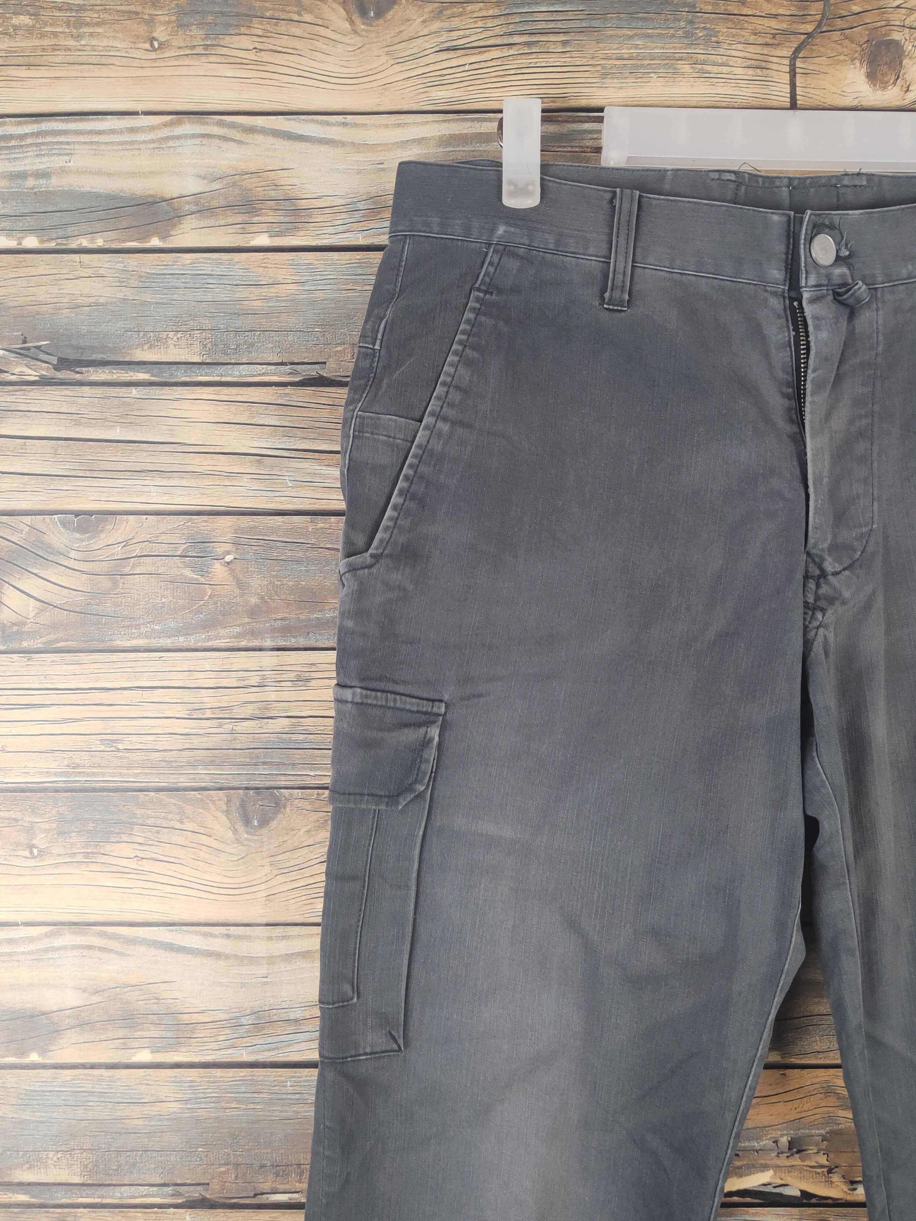 Japanese Brand DL Toraichi Dark Gray Multipocket Tactical Cargo Pants #1506 Size US 33 - 3 Thumbnail