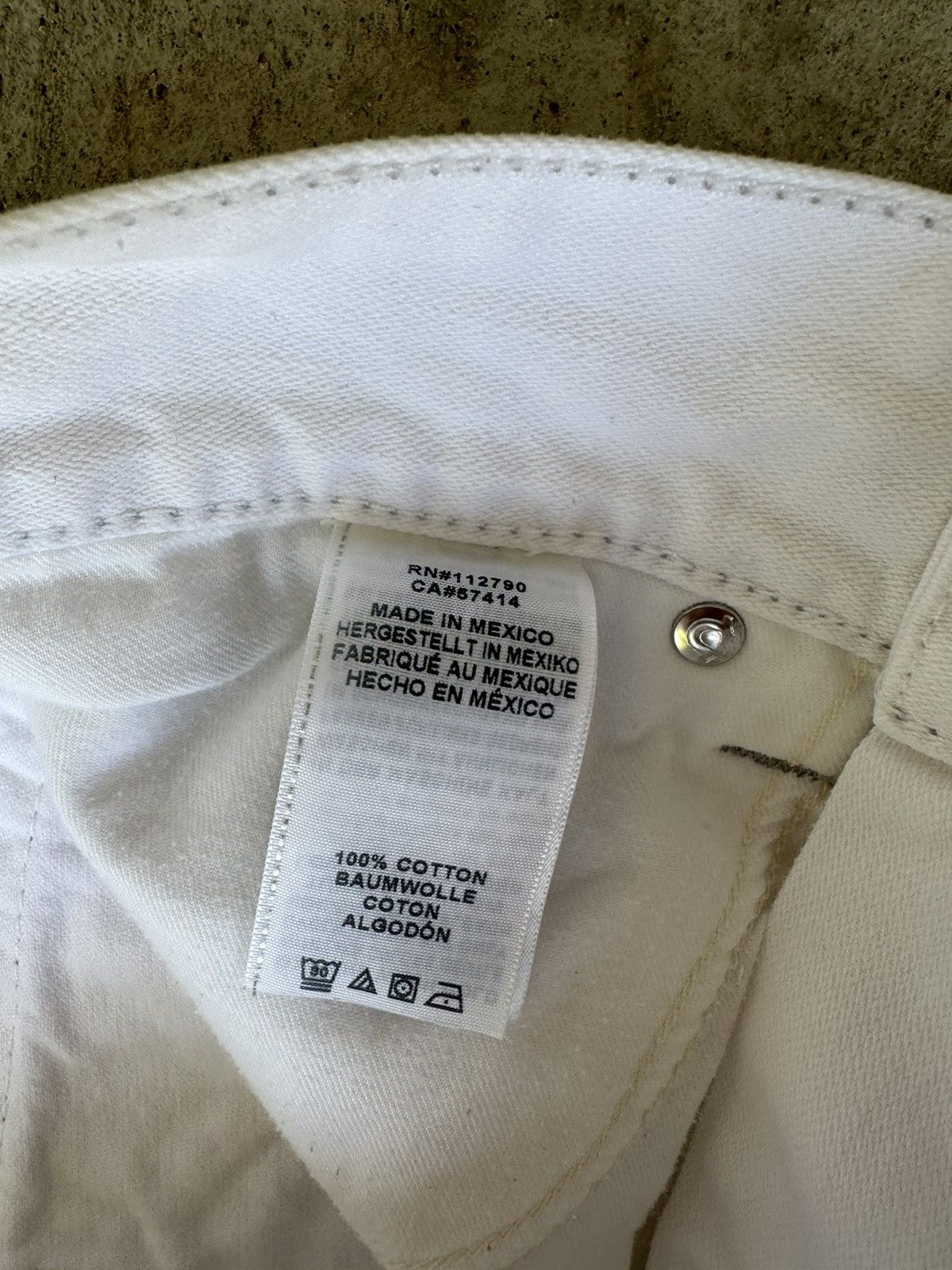 True Religion Y2K True Religion White Jeans Size US 31 - 9 Thumbnail