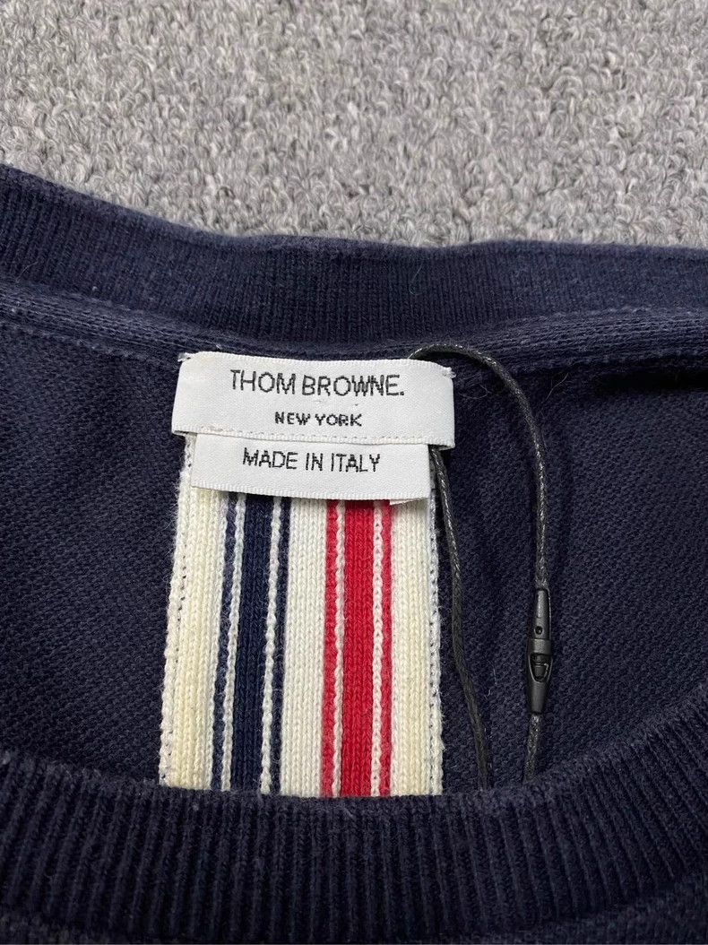 Thom Browne Thom Browne Short sleeve T-shirt in dark blue Size US XXL / EU 58 / 5 - 3 Thumbnail
