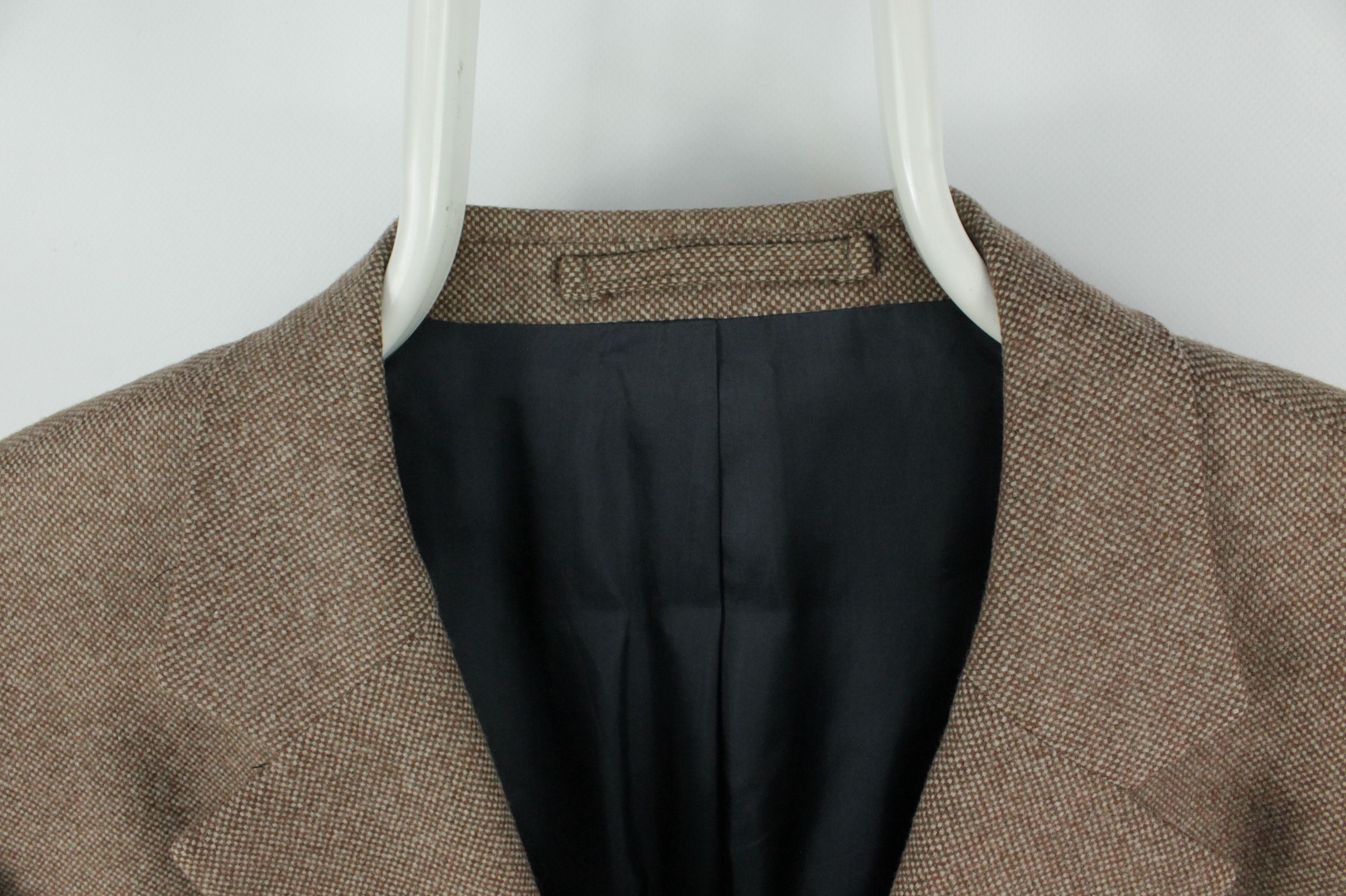 Designer × Faconnable Faconnable Brown Soft Wool Sport Coat Blazer Jacket Men's Size US XL / EU 56 / 4 - 2 Thumbnail