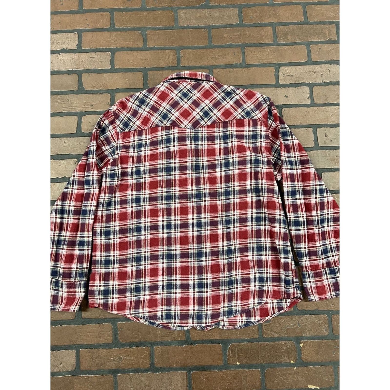 Vintage Wrangler Wrancher Button-Down Pearl Snap Plaid Shirt Men’s XL Size US XL / EU 56 / 4 - 7 Thumbnail