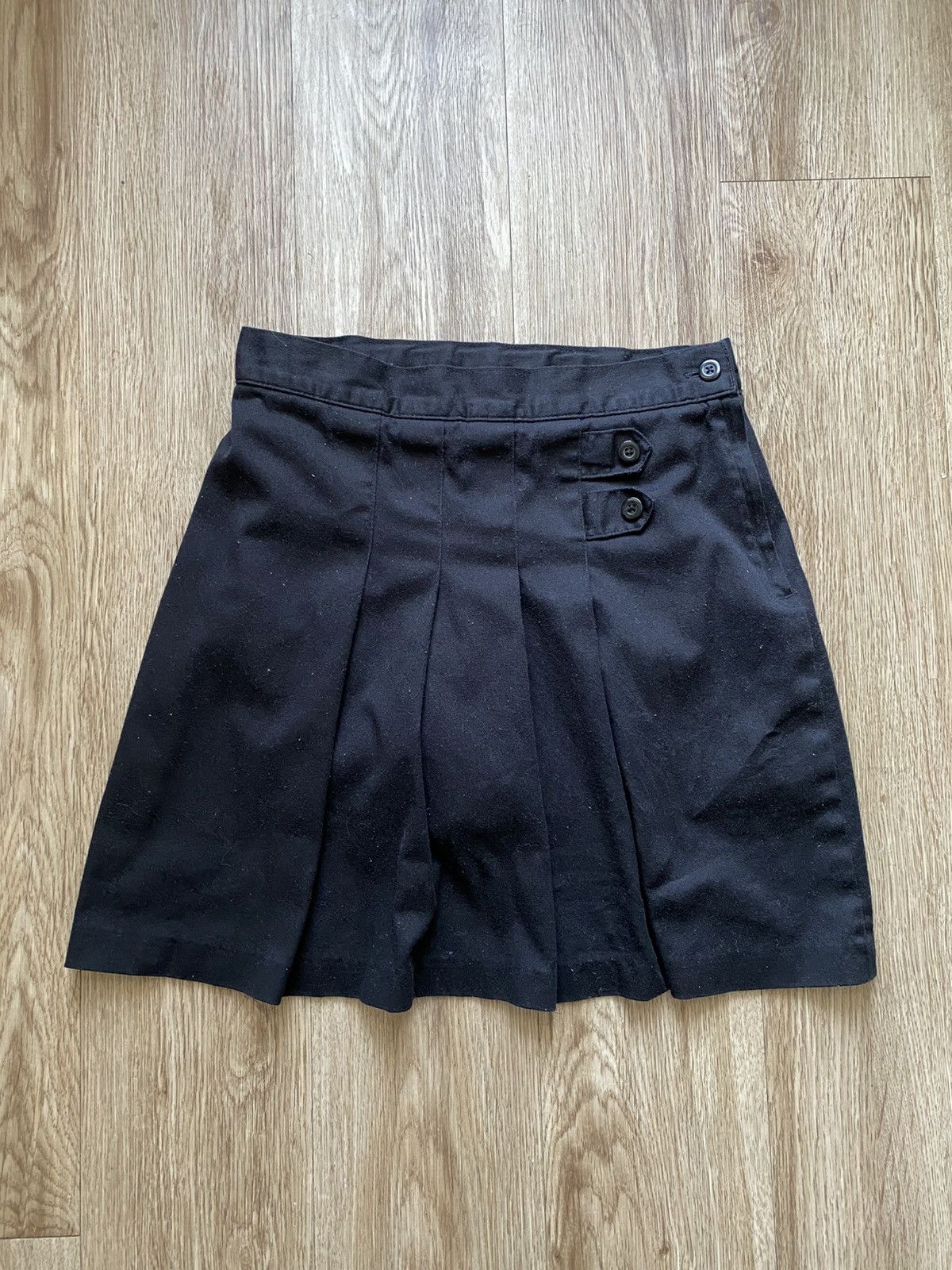 If Six Was Nine Y2K Black Pleated Skirt Size 28" / US 6 / IT 42 - 1 Thumbnail