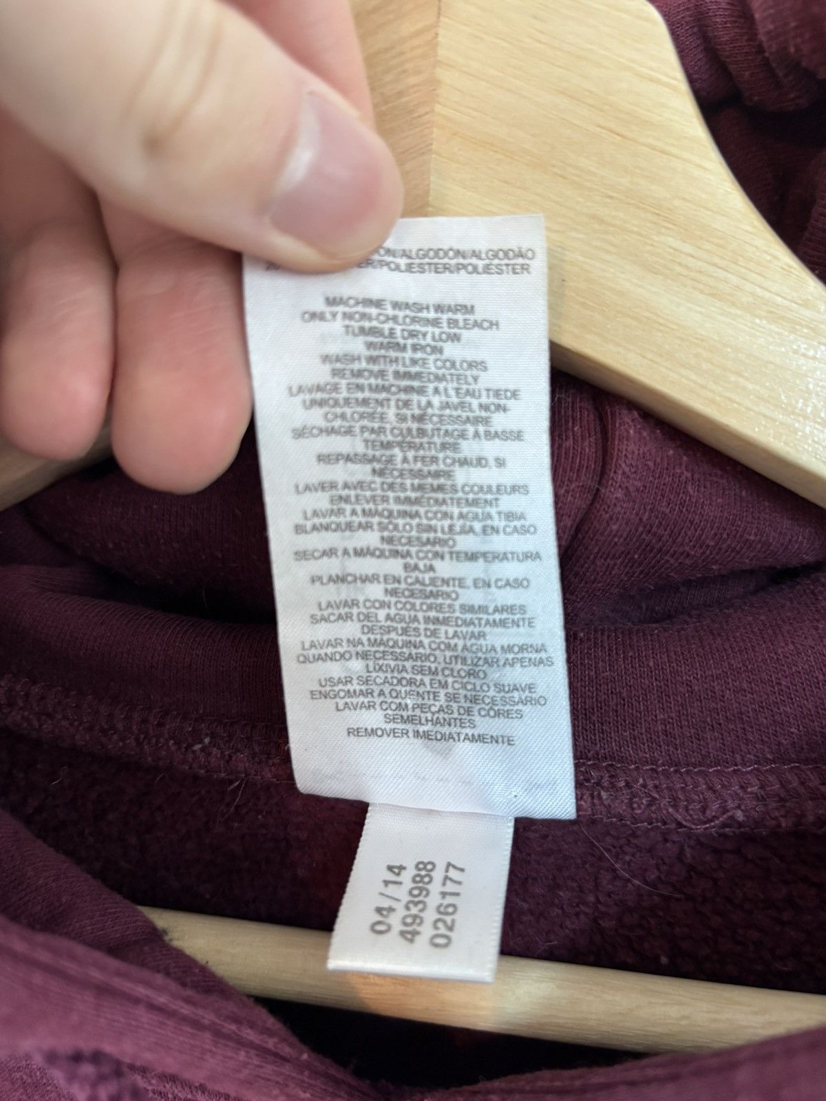 Adidas Adidas burgundy hoodie Size US L / EU 52-54 / 3 - 6 Thumbnail
