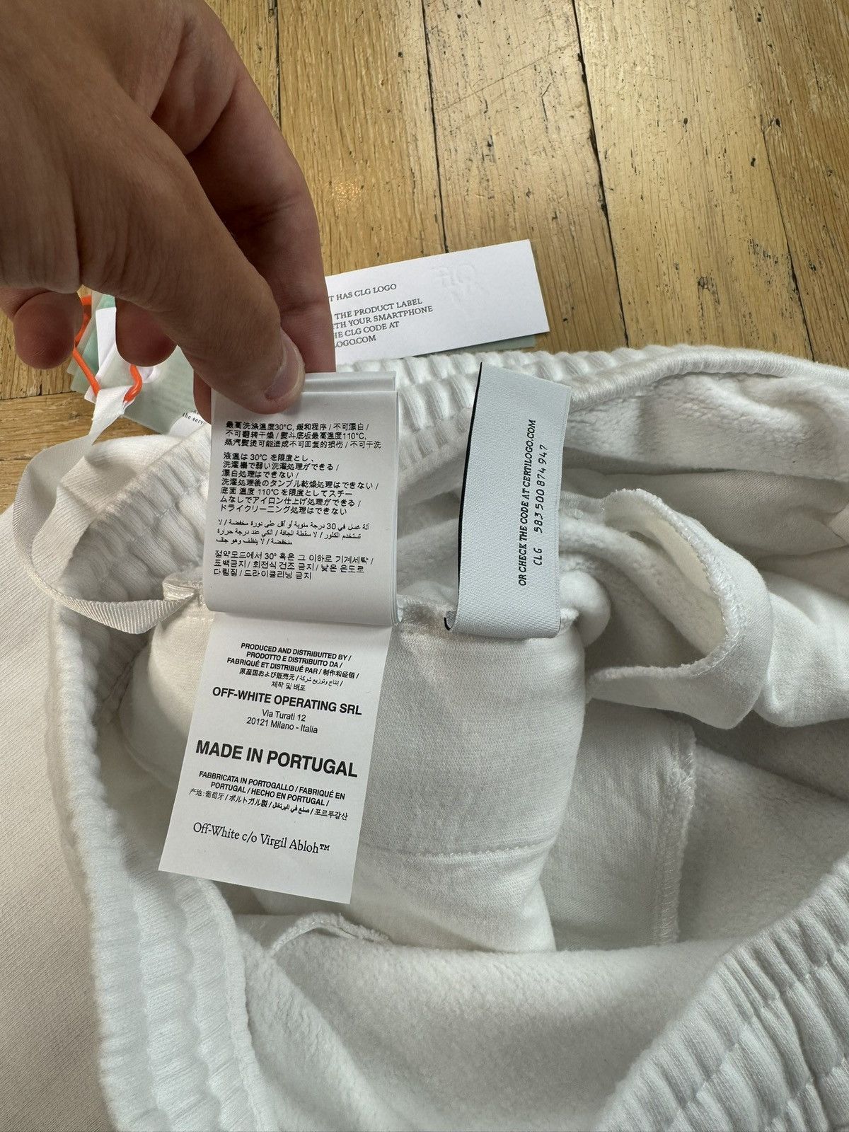 Off-White OFF-WHITE PINK GRADIENT ARROW SWEATPANTS Size US 36 / EU 52 - 9 Thumbnail