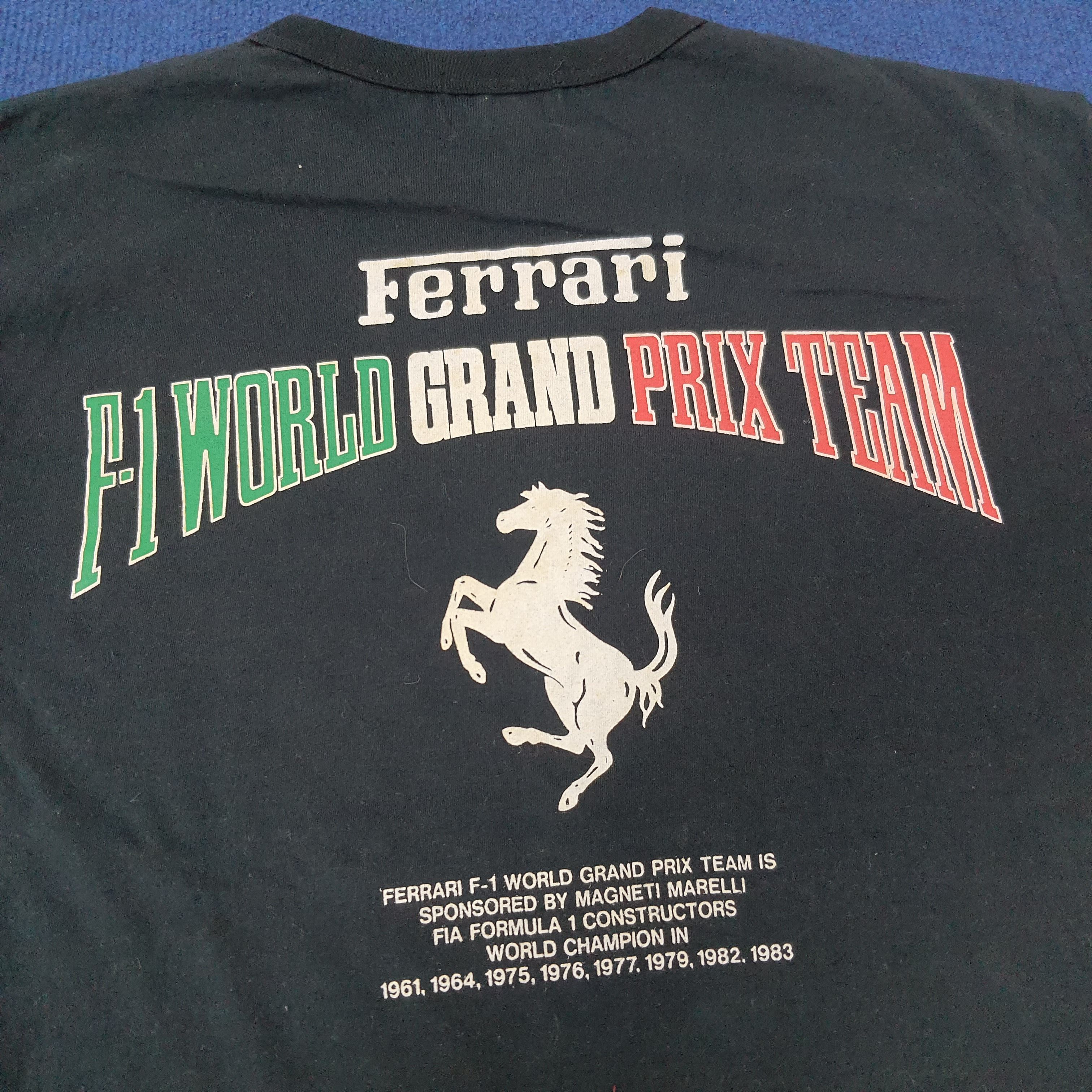 Ferrari × Vintage Vintage Ferrari F-1 Magneti Marelli Racing Tshirt C219N54 Size US M / EU 48-50 / 2 - 2 Thumbnail
