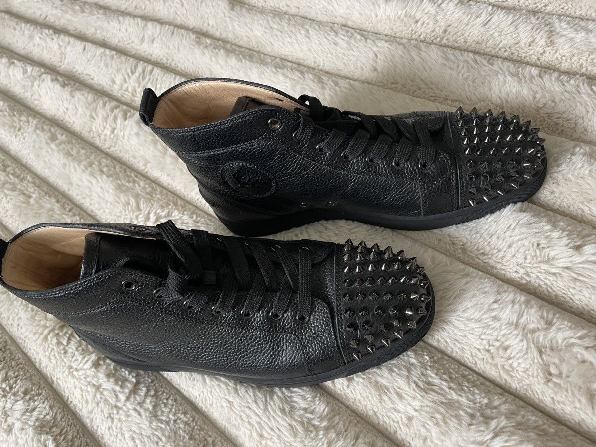 Christian Louboutin Louboutin Lou Spikes flat Calf b139 black/bk 41 Size US 8 / EU 41 - 11 Thumbnail