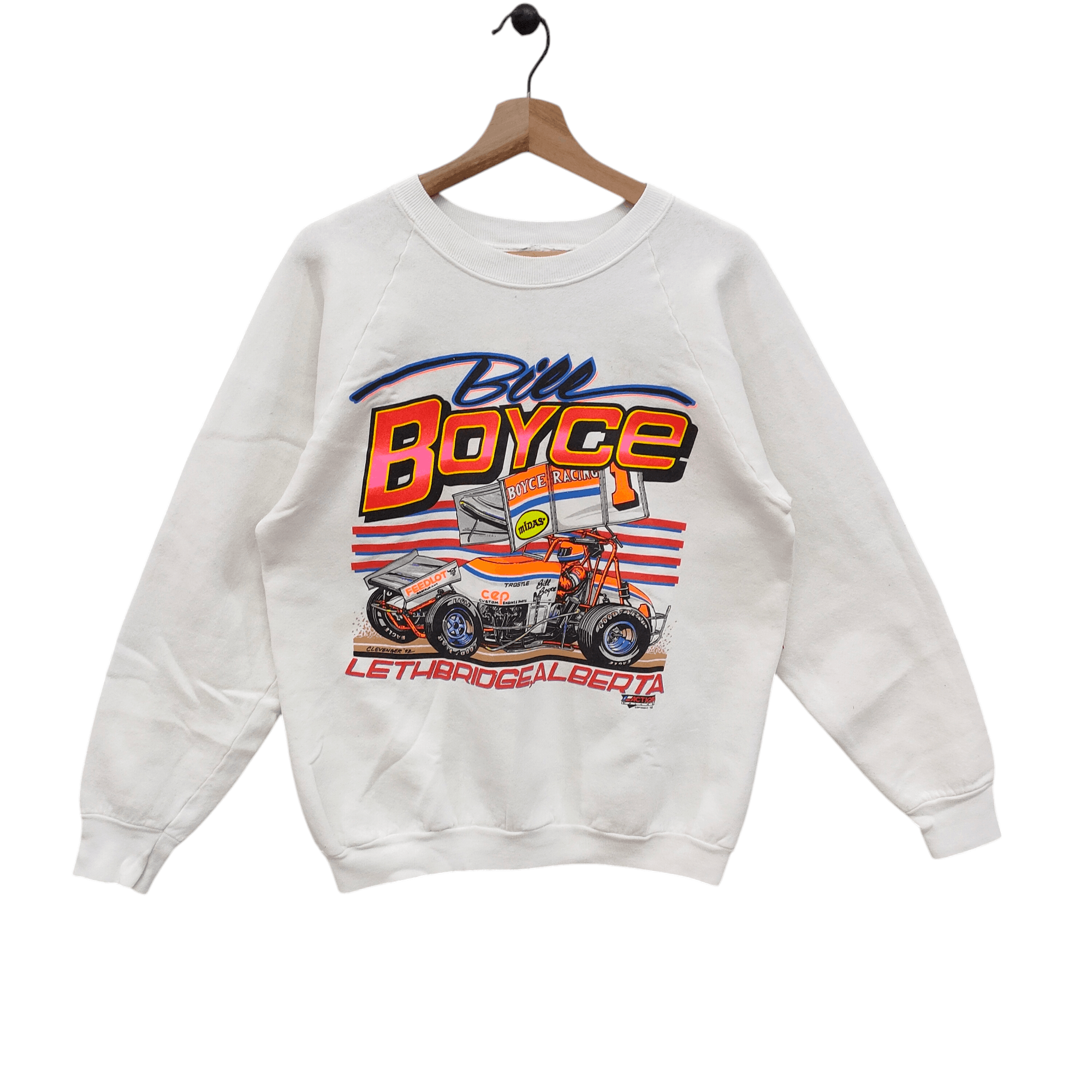 Vintage Bill Boyce Racing 1993 Lethbridge Alberta Sprint Car Size US M / EU 48-50 / 2 - 1 Thumbnail