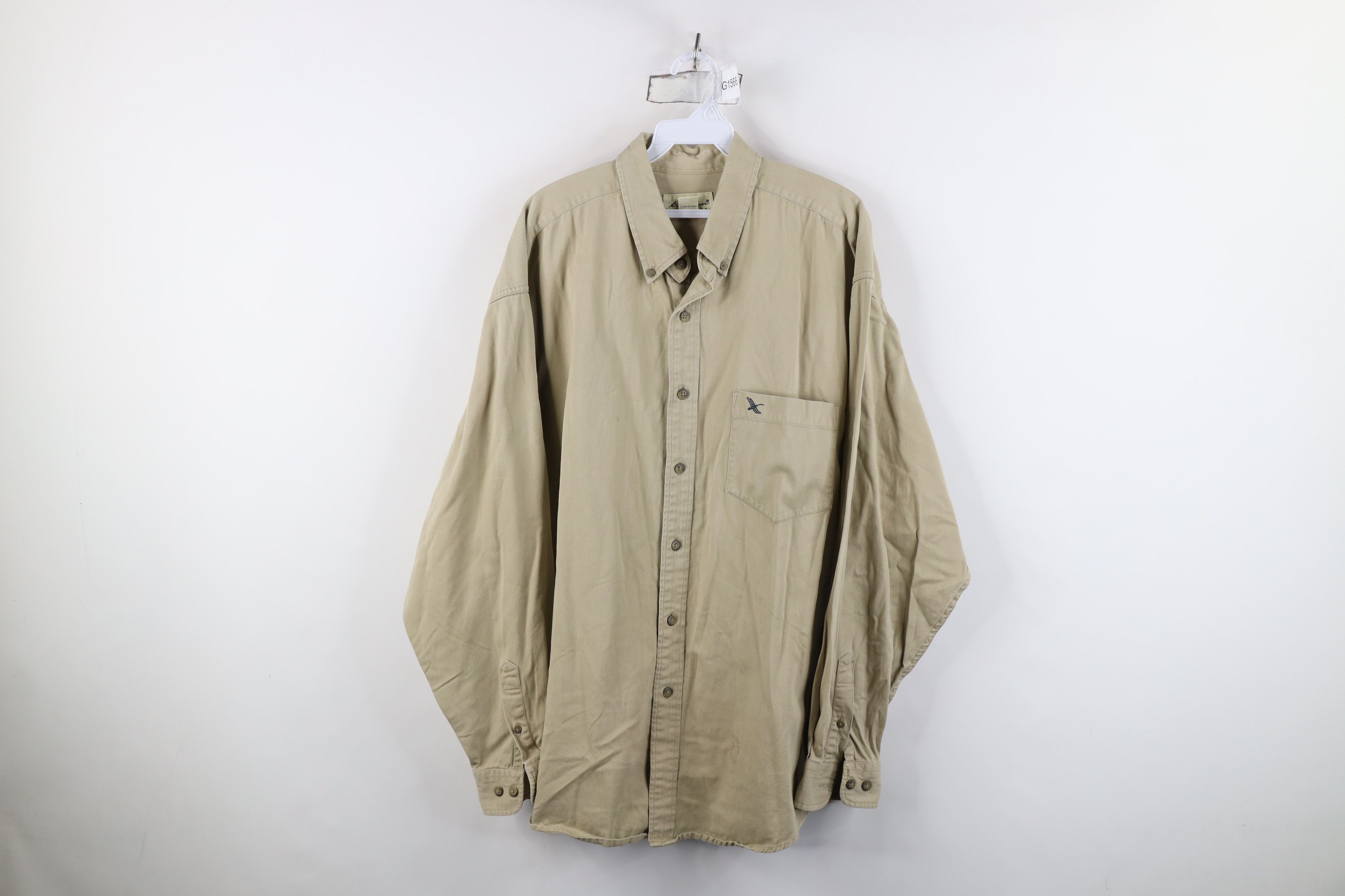 Eddie Bauer Vintage 90s Eddie Bauer Heavyweight Collared Button Shirt Size US XL / EU 56 / 4 - 1 Thumbnail