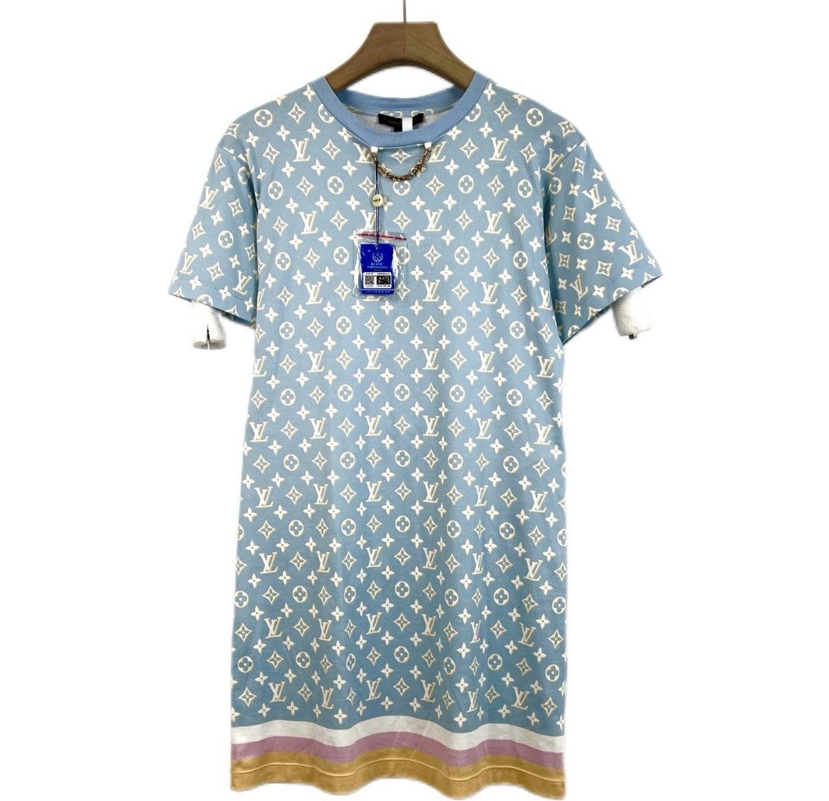 Louis Vuitton LOUIS VUITTON Midi Short Sleeve Dress K12 Size S / US 4 / IT 40 - 1 Thumbnail