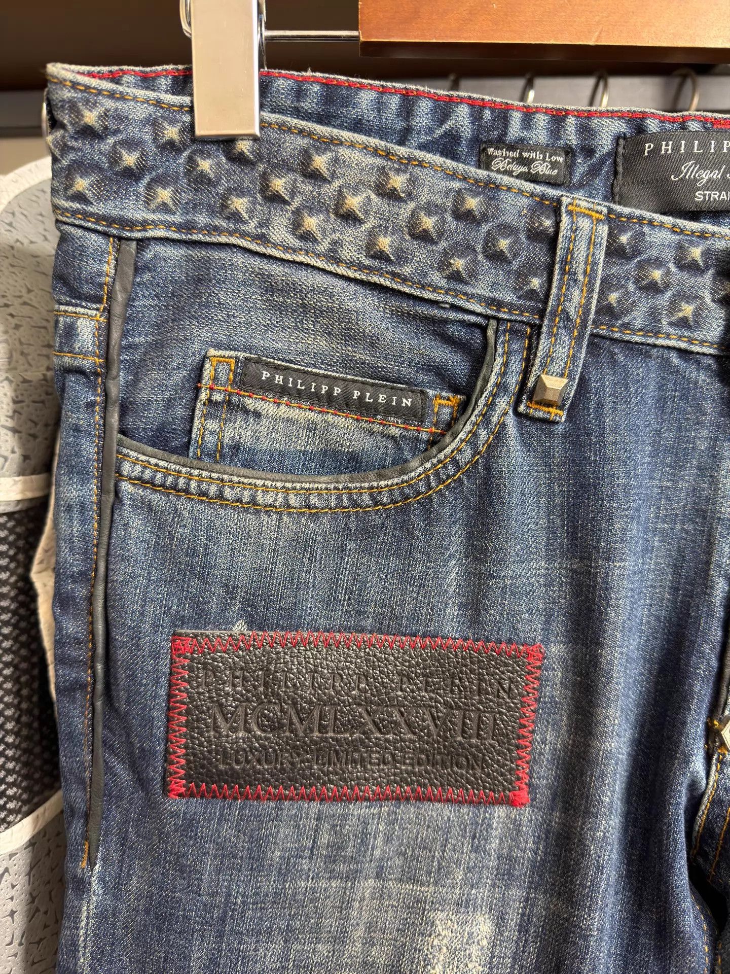 Philipp Plein Philipp Plein Low-Rise Slim Heavy Denim Jeans 30/31/32 Size US 32 / EU 48 - 3 Thumbnail