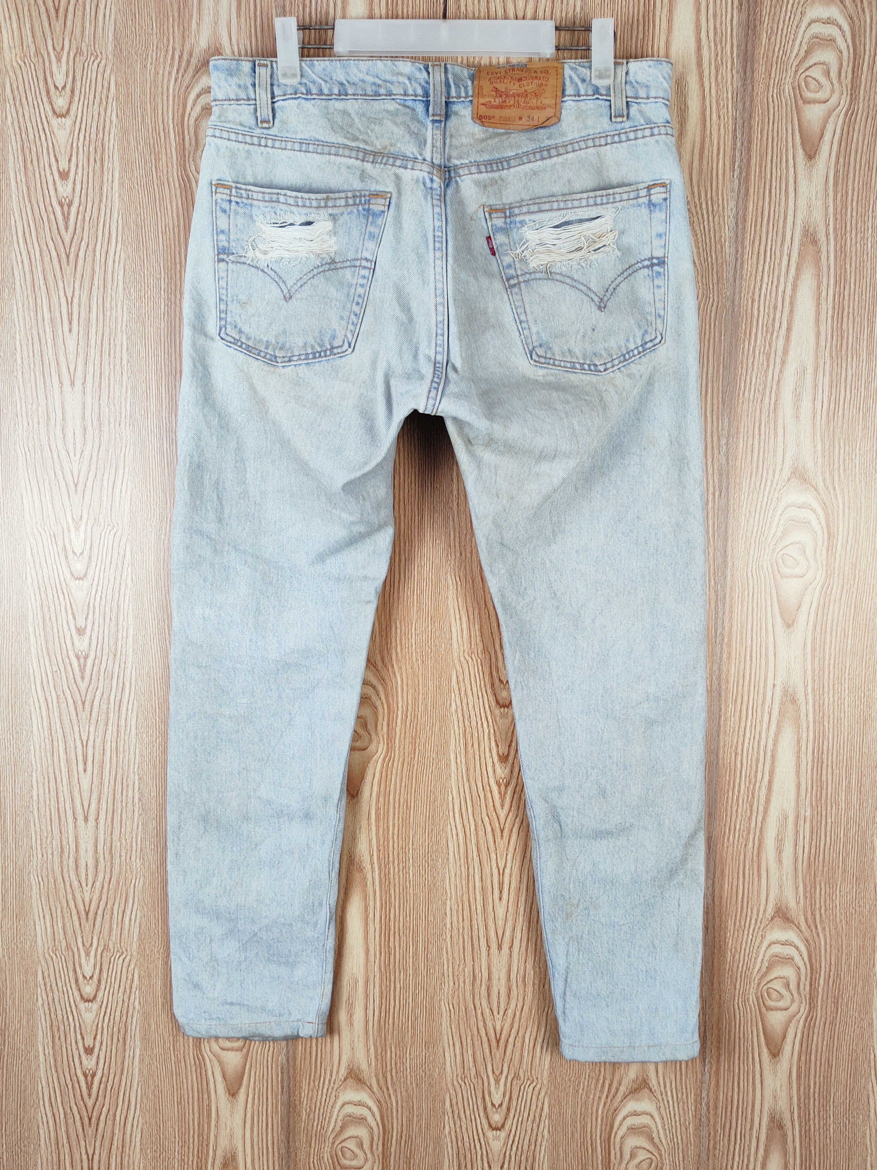 Levi's × Vintage Levi's Blue Distressed Ripped Jeans (Vintage Stuff) Size US 34 / EU 50 - 7 Thumbnail