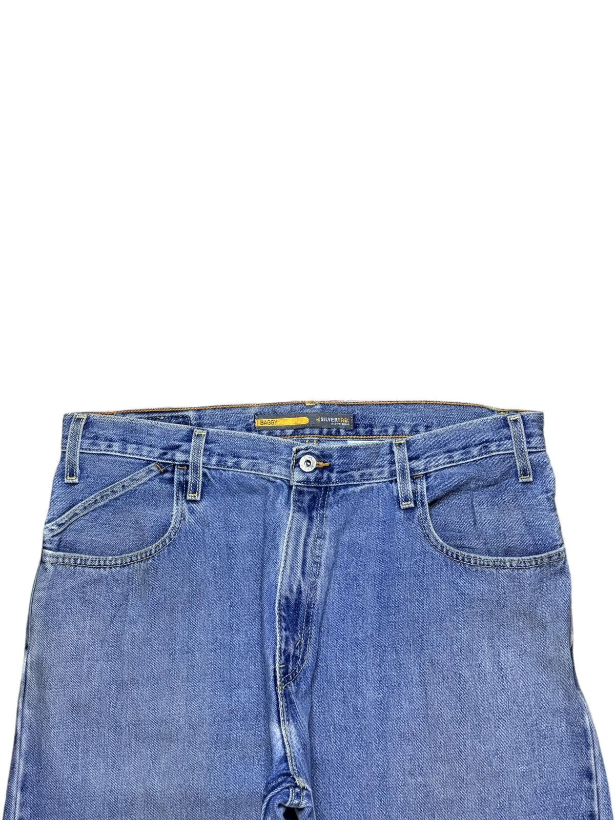 Levi's Vintage 90s Levis Silver Tab Distressed Baggy Jeans Size US 37 - 4 Thumbnail