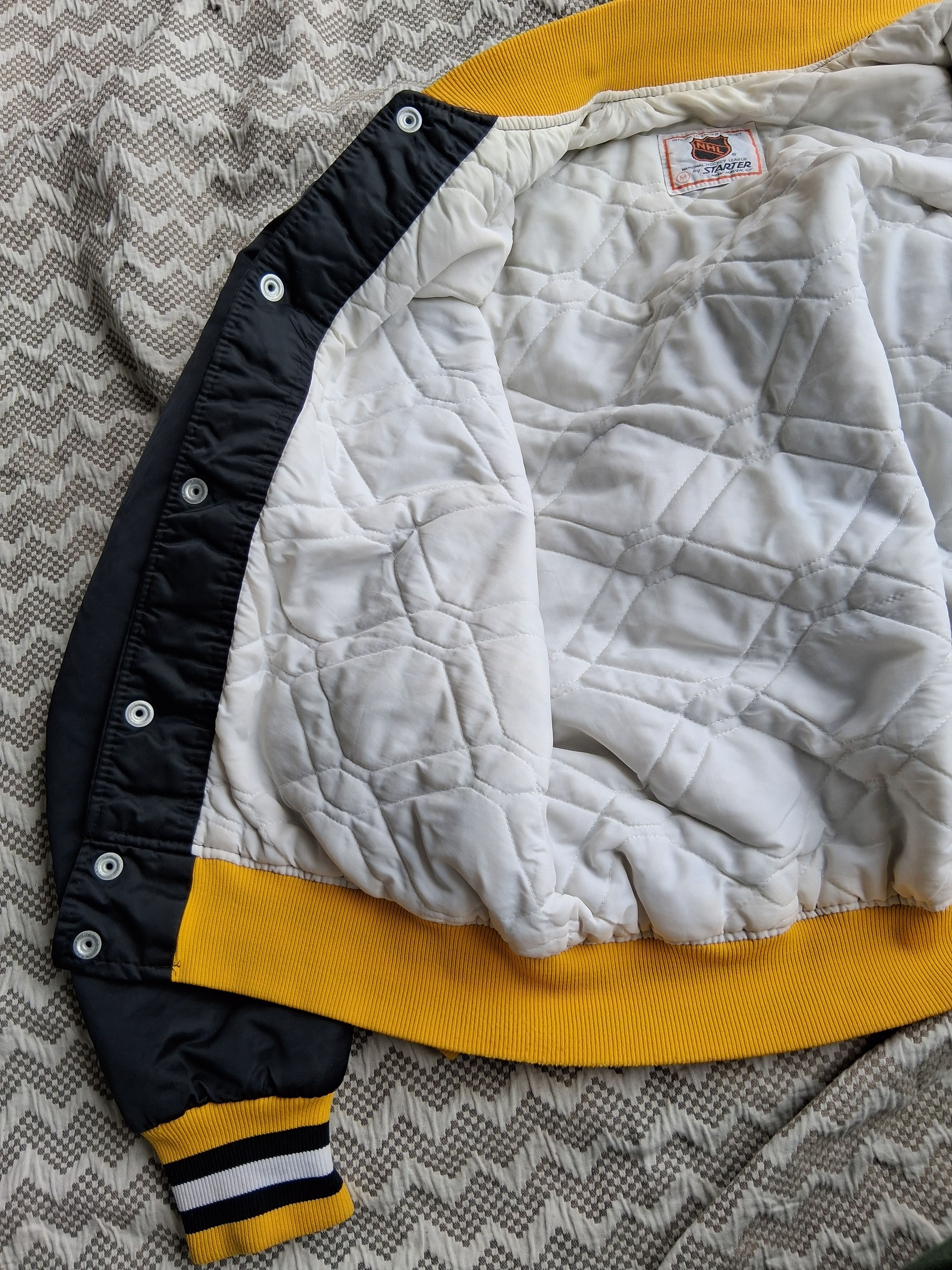 Starter Starter NHL Pittsburgh Penguins Satin Jacket 1980s USA Made Size US M / EU 48-50 / 2 - 14 Thumbnail
