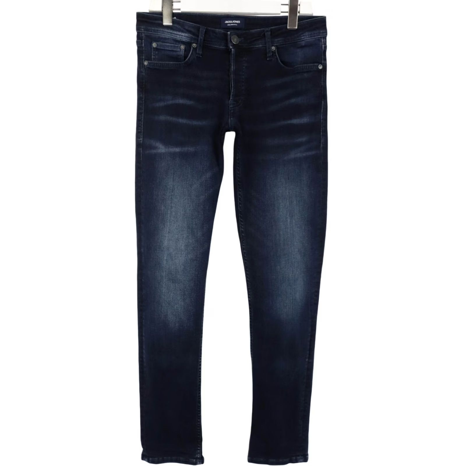 Jack & Jones JACK & JONES Slim/Glenn Jeans Men's W31/L34 Dark Blue Faded Whiskers Stretched Jeans Slim Mens W31/L34 Blue 90s-style? Size US 31 - 2 Thumbnail