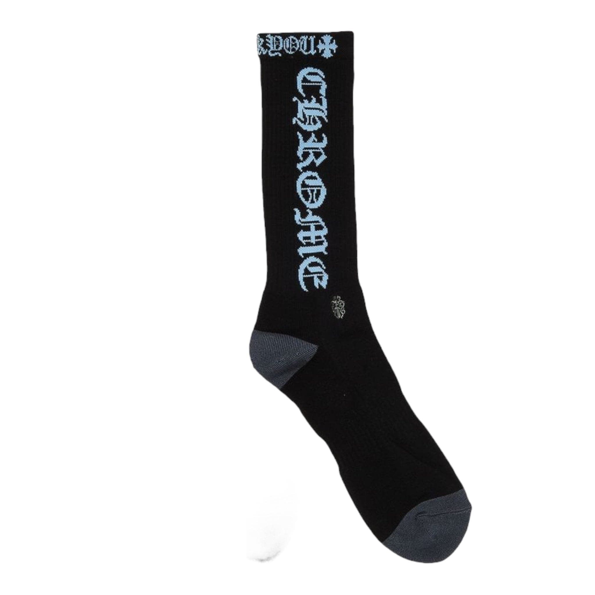 Chrome Hearts CH Logo Socks Black Light Blue Size ONE SIZE - 1 Preview