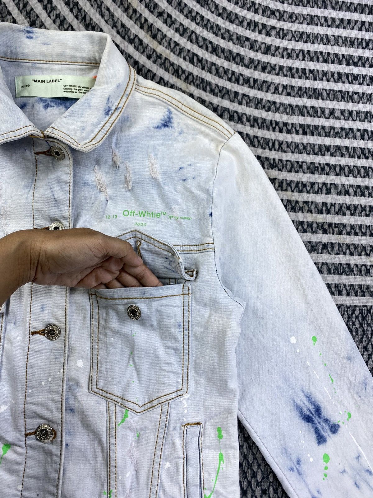 Off-White 2013 OFF-WHITE c/o VIRGIL ABLOH Denim Jacket Size US S / EU 44-46 / 1 - 8 Thumbnail