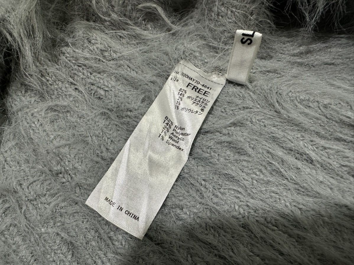 SLY 🔥Sick Y2K Sly Shaggy Fur High Neck Knit Sweater Vkei Punk Size US S / EU 44-46 / 1 - 8 Thumbnail