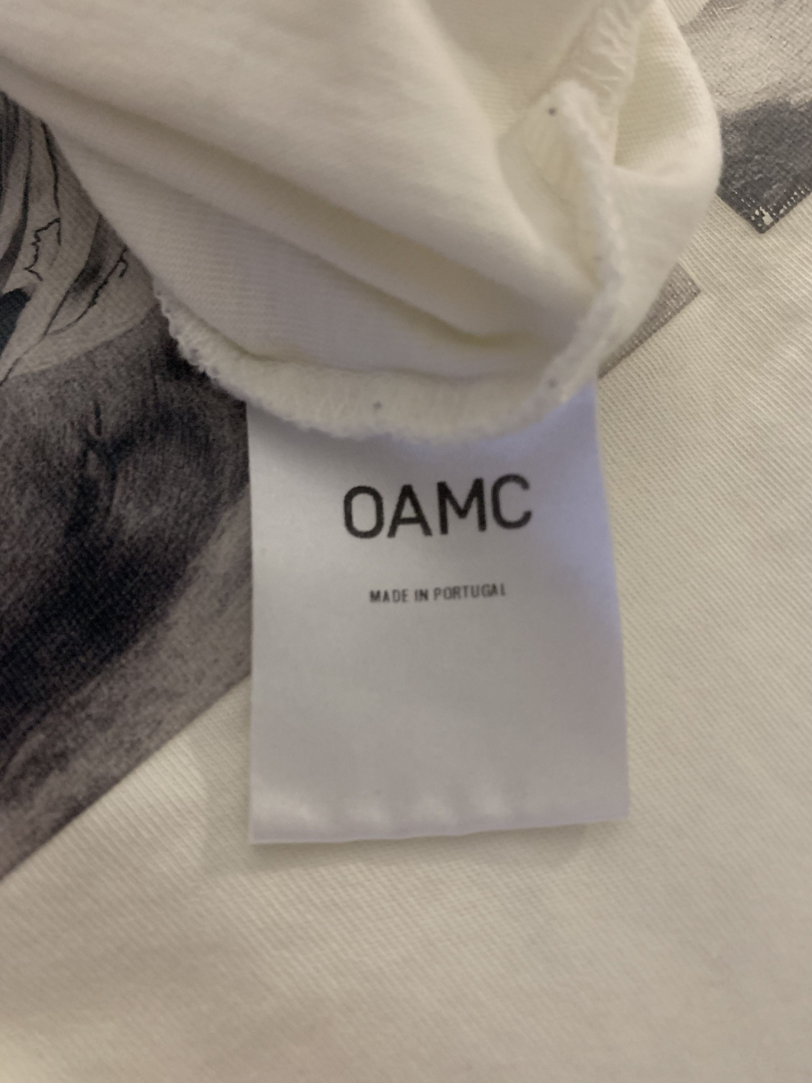OAMC OAMC S.O.S. Tupac-print cotton-jersey T-shirt Size US S / EU 44-46 / 1 - 5 Thumbnail