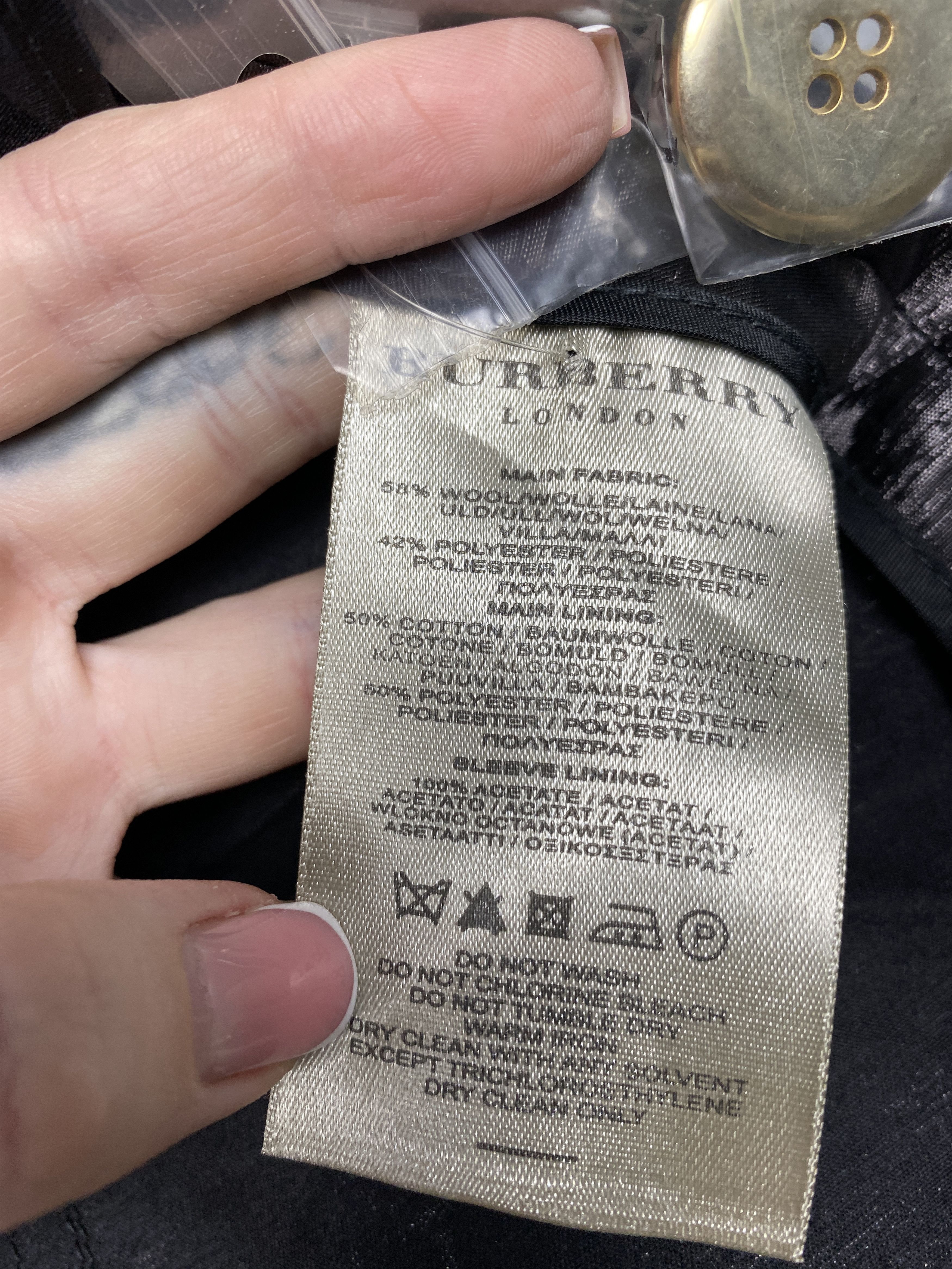 Burberry Burberry Vintage Womens Wool Jacket Size M / US 6-8 / IT 42-44 - 8 Thumbnail