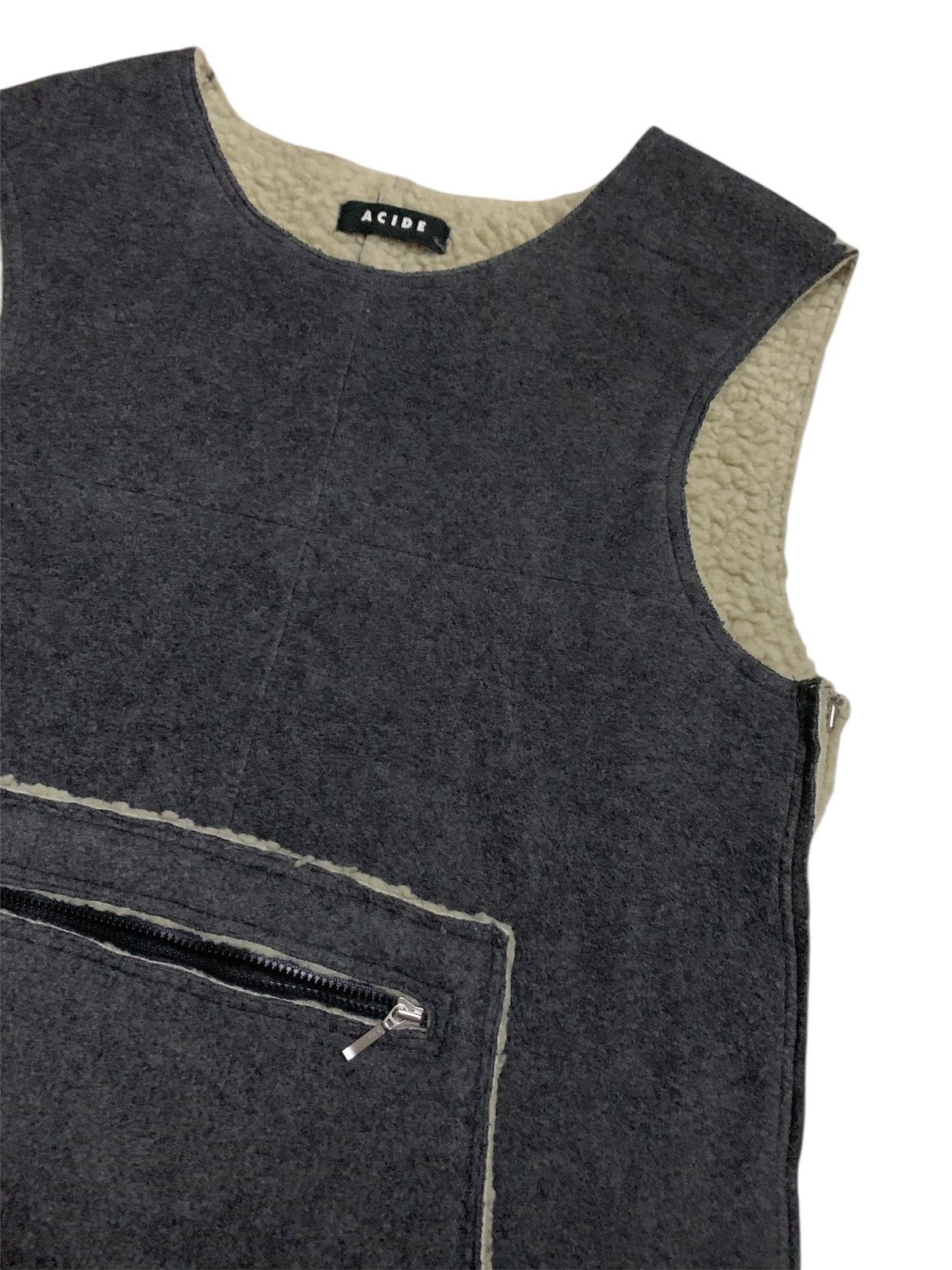Japanese Brand 💥Vintage Acide Japan Sherpa Vest Size US S / EU 44-46 / 1 - 2 Thumbnail