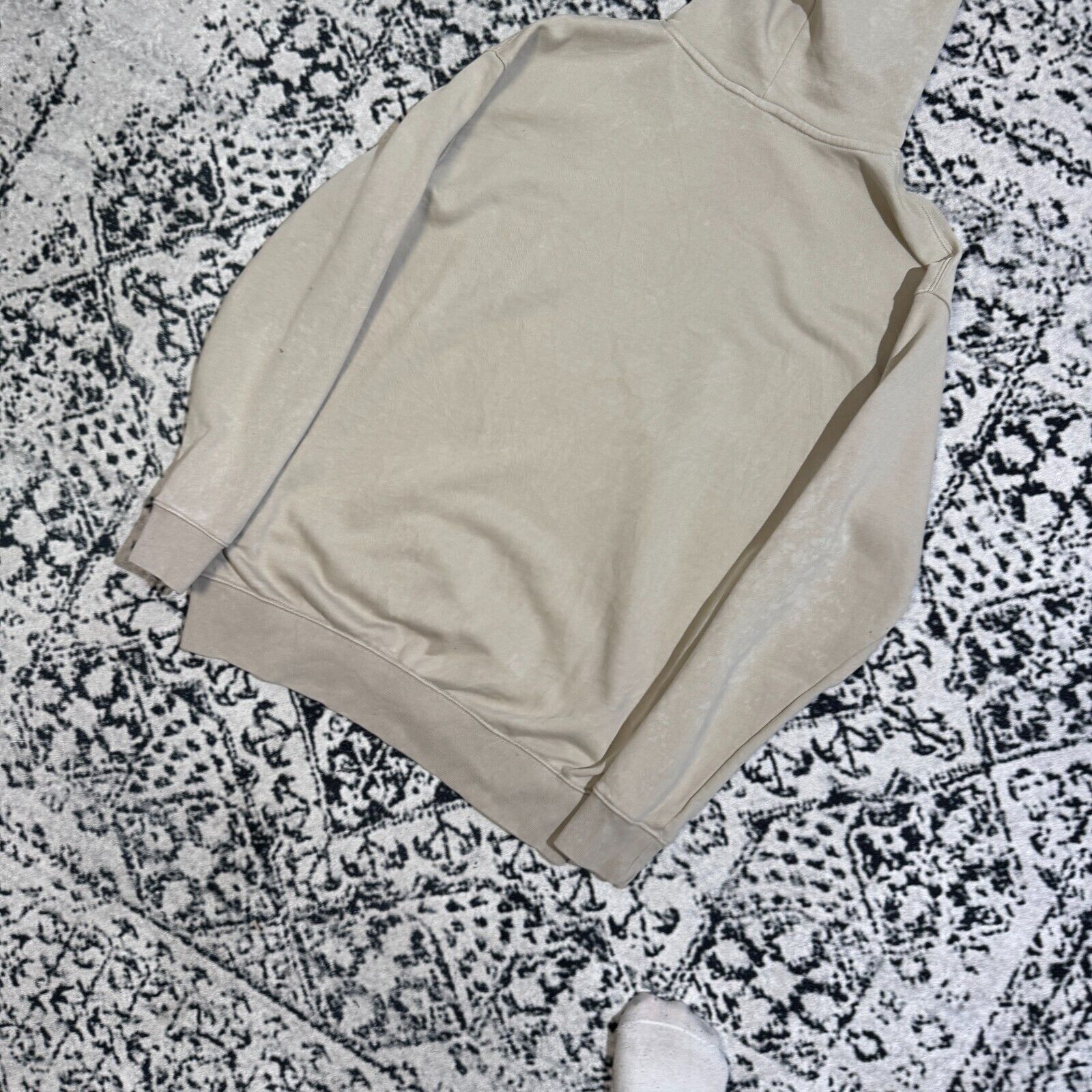 Nike × Vintage Vintage Nike Beige Tan Cotton Hoodie XS Center Swoosh Y2K Size US XS / EU 42 / 0 - 13 Thumbnail