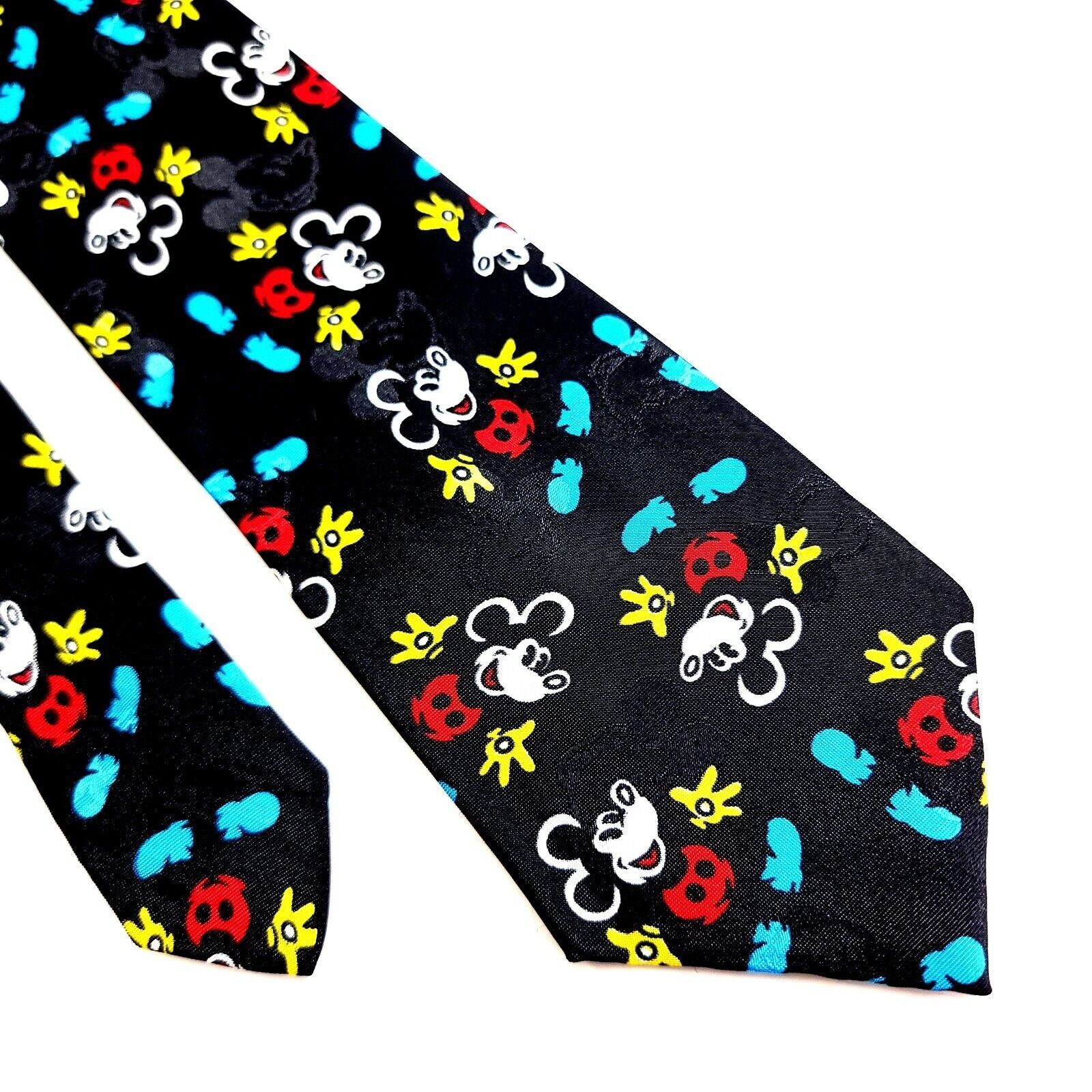 Disney Disney Mickey & Co Black Mickey Mouse Short Polyester Tie Size ONE SIZE - 1 Thumbnail