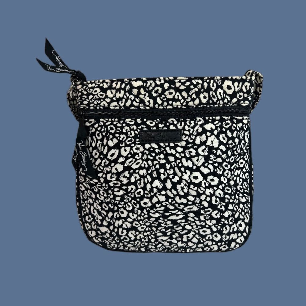 Vera Bradley Vera Bradley Camocat Hipster Bag Crossbody Black White Women Crossbody Bag Multicolor Canvas 8"h x 8"l x 1"d Strap Drop Adjustable to 27" Womens Size ONE SIZE - 1 Thumbnail