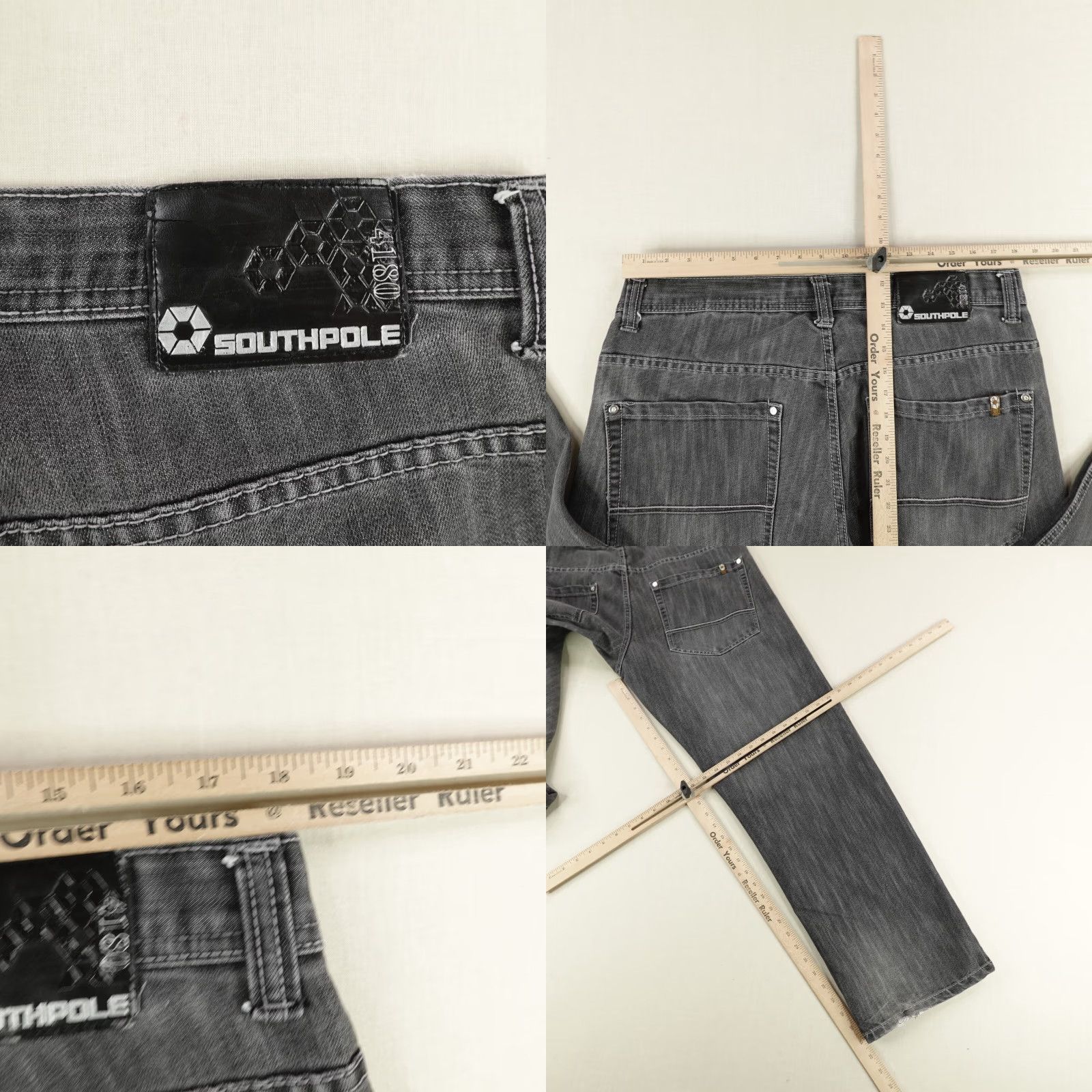 Southpole VINTAGE Southpole Jeans Men 38 Black Denim Baggy Faded Loose Grunge Hip Hop Y2K Jeans Mens 38 Black Denim Grunge Hip Hop Vintage Southpole Jeans Size US 36 / EU 52 - 8 Thumbnail