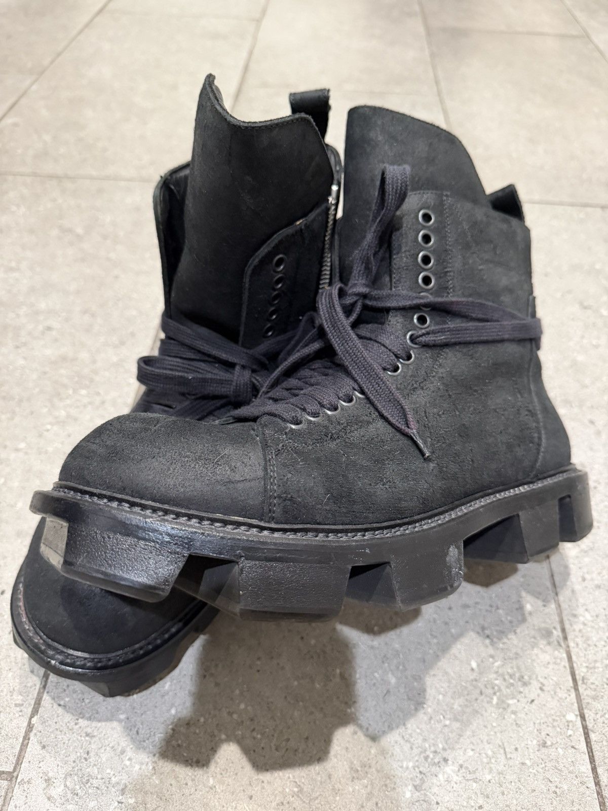 Rick Owens Rick Owens FW13 'PLINTH' megatooth boots Size US 10 / EU 43 - 1 Thumbnail