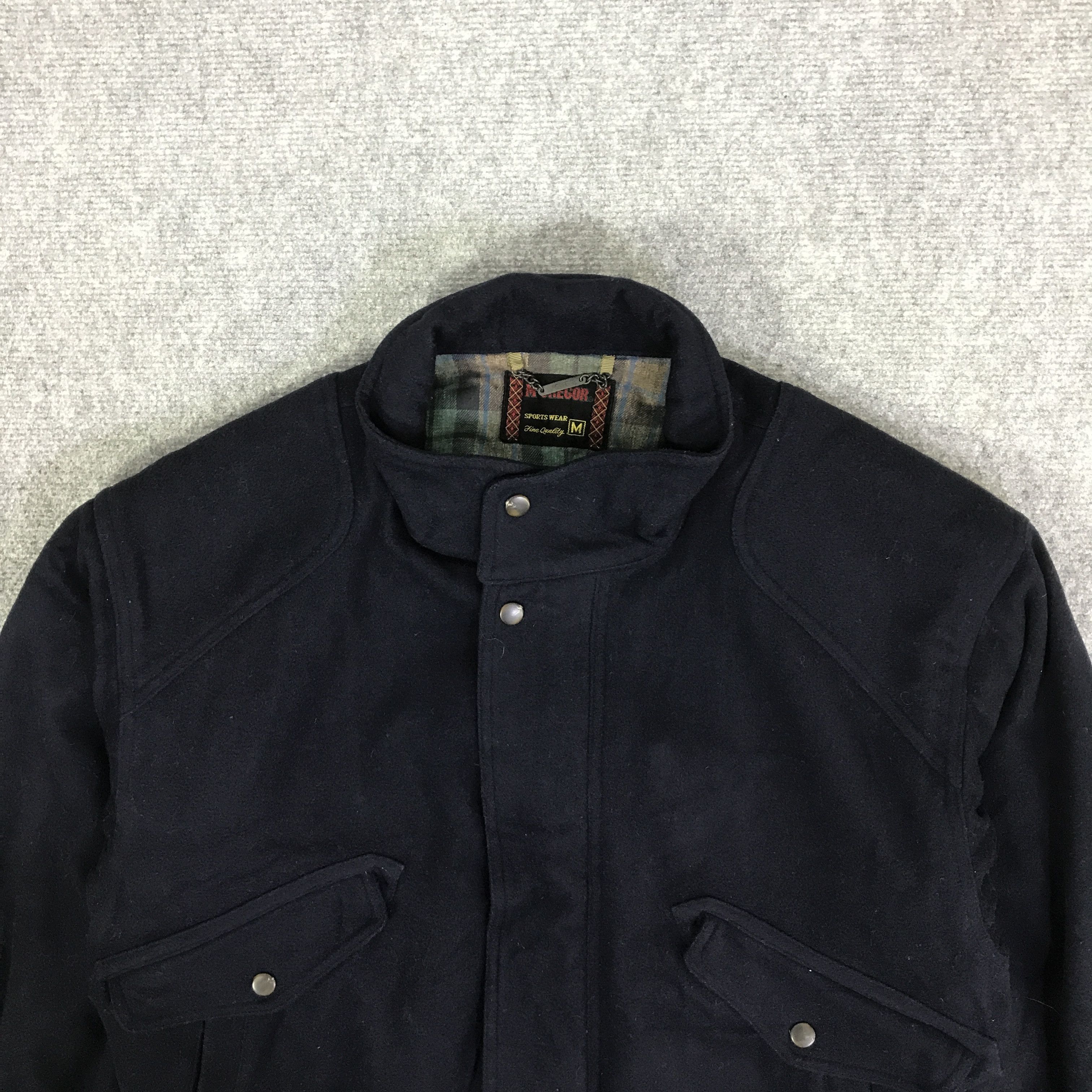 McGregor VINTAGE MCGREGOR WOOL BOMBER NAVY COLOUR JACKET K83B14 Size US M / EU 48-50 / 2 - 2 Thumbnail