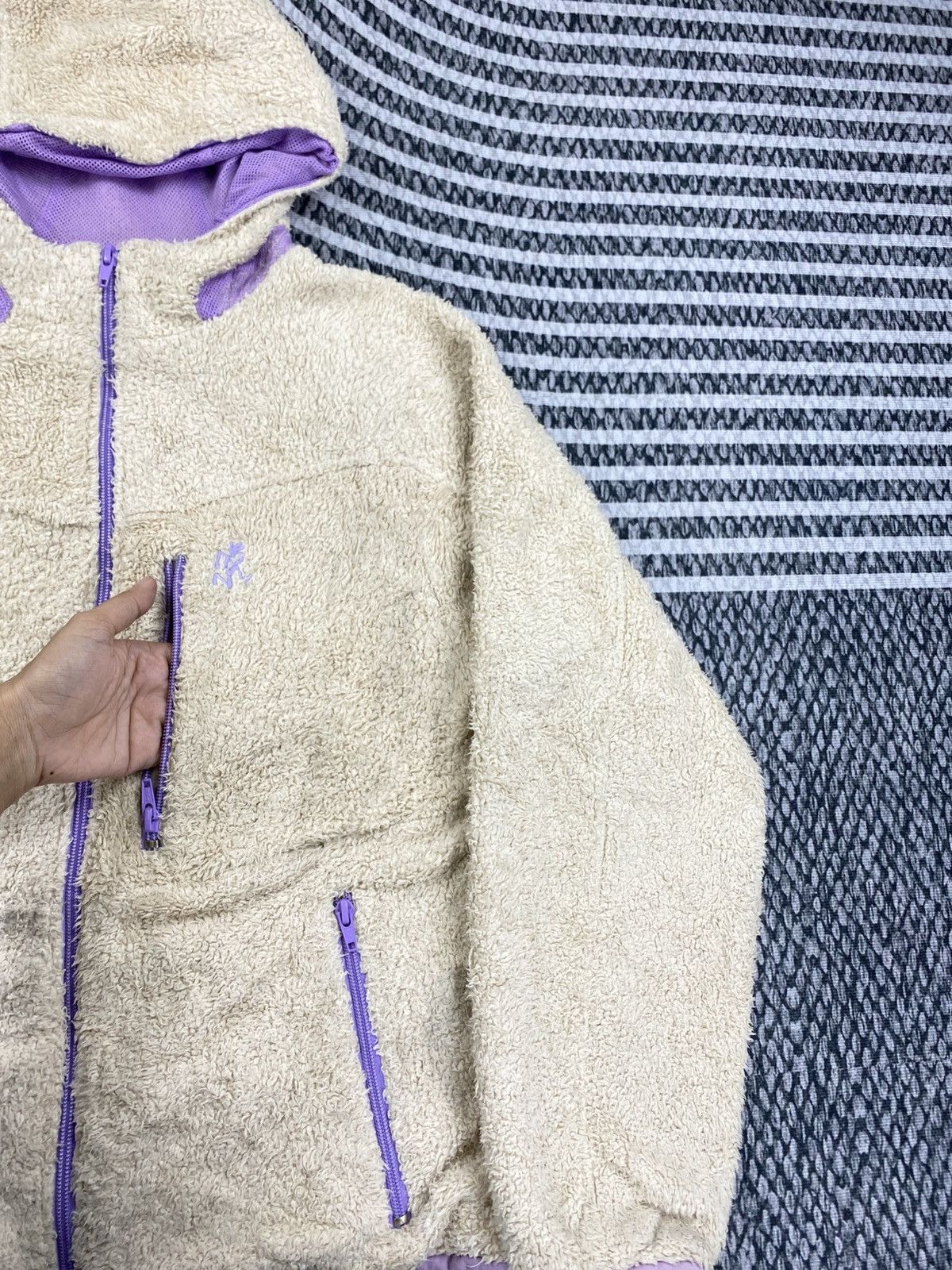 Gramicci Vintage Gramicci Embroidery Logo Sherpa Hoodie Zipper Jacket Size US M / EU 48-50 / 2 - 6 Thumbnail