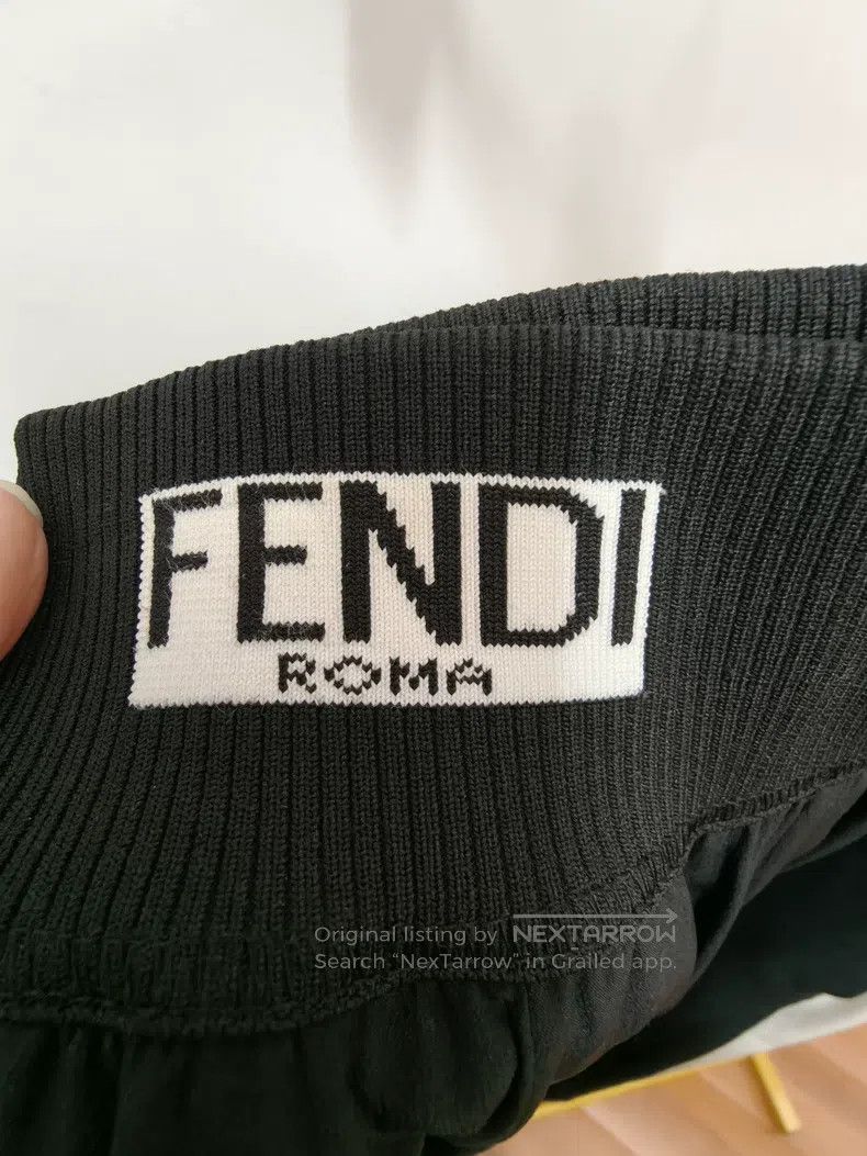 Fendi Fendi Striped logo casual pants Size 25" / US 0 / IT 36 - 4 Thumbnail