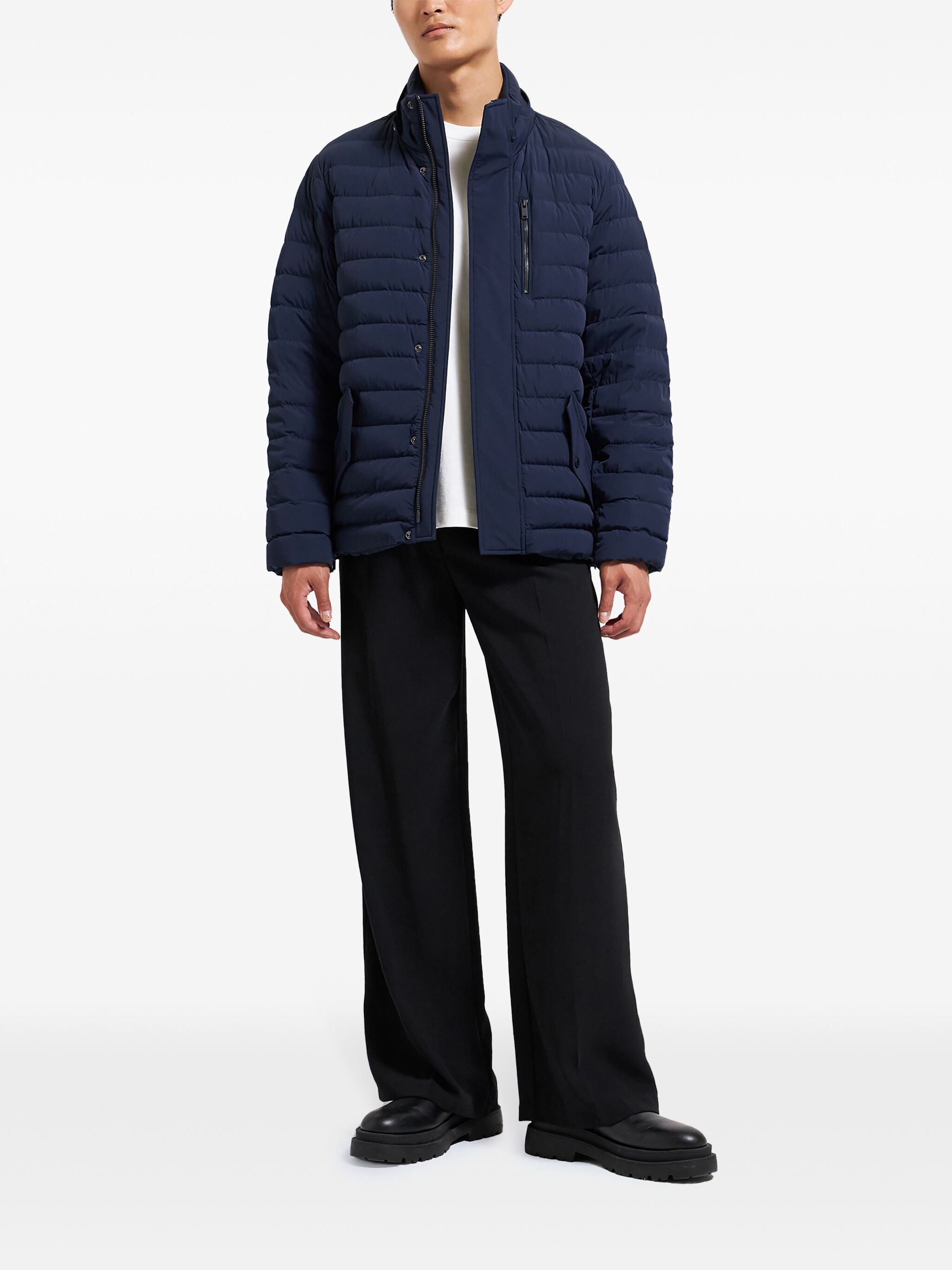 Moose Knuckles o1s22i1n1124 Greystone Active Flex Down Jacket in Blue Size US M / EU 48-50 / 2 - 2 Thumbnail