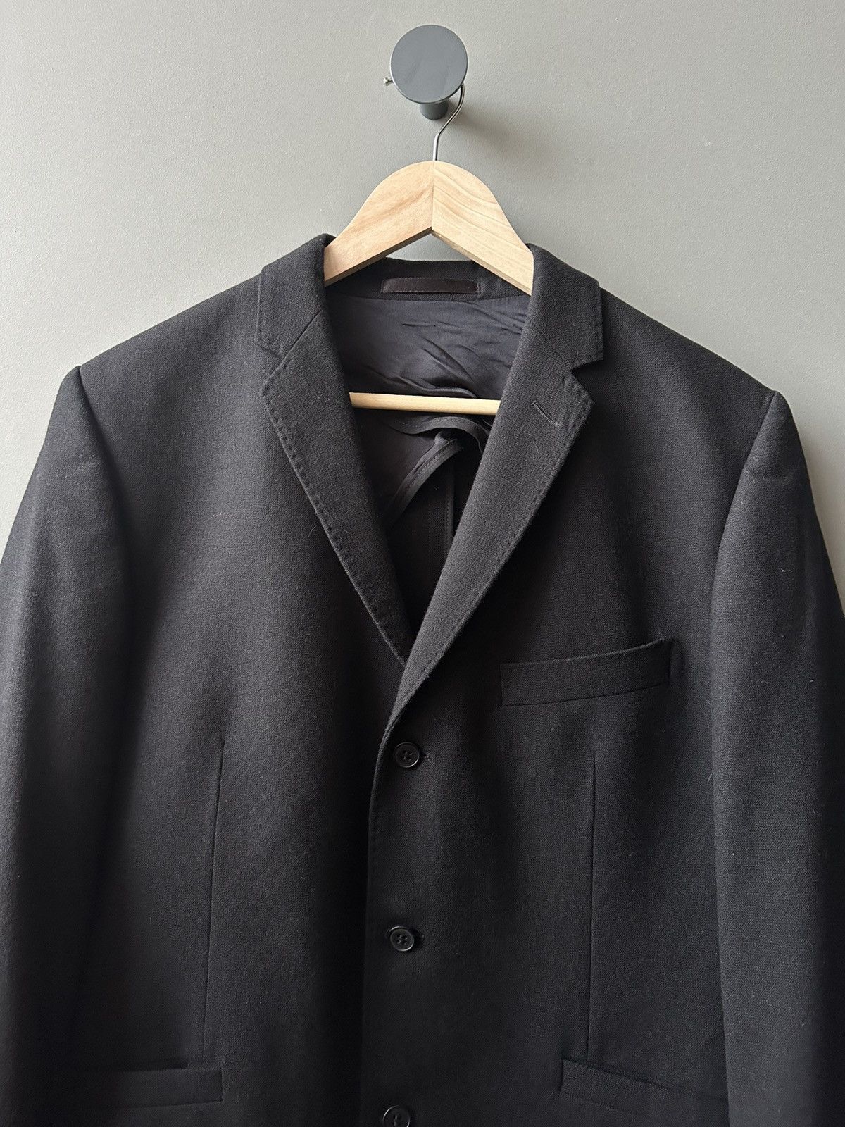 V AVE SHOE REPAIR Fifth Avenue Shoe Repair Avant Garde 3 Wool Blazer Jacket Size 46R - 2 Thumbnail