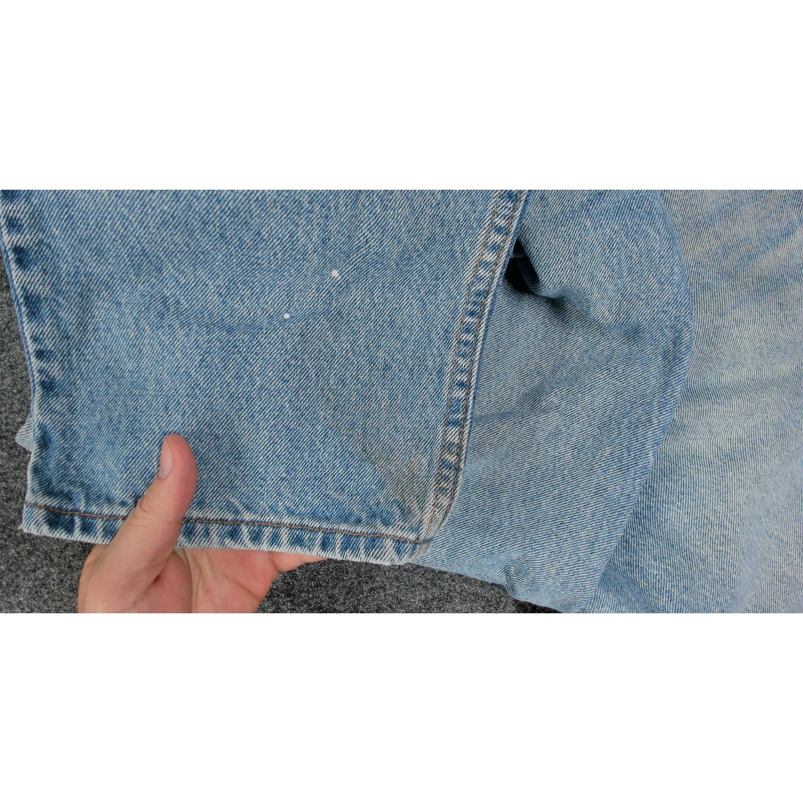 Levi's Vintage 1997 Levi's 550 Orange Tab Sun Faded Wash Denim Size US 34 / EU 50 - 15 Thumbnail