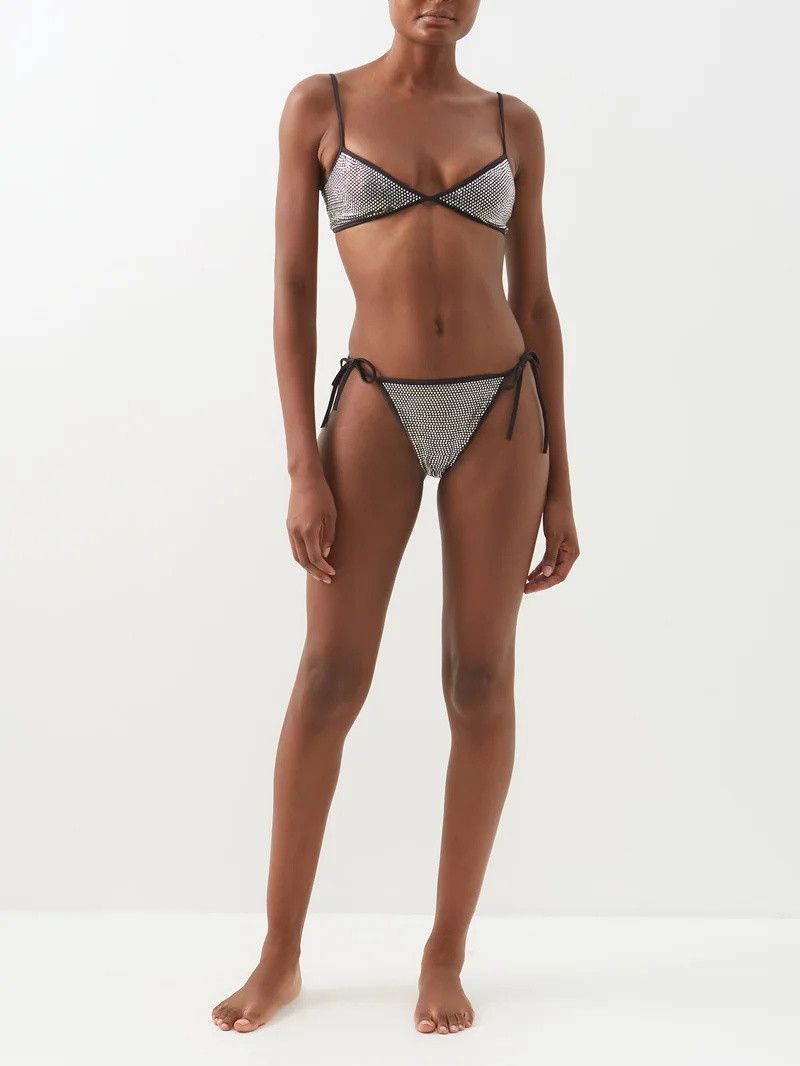 Balenciaga o1la1rc1a0924 Minimal Bikini Set in Silver Size M / US 6-8 / IT 42-44 - 4 Thumbnail