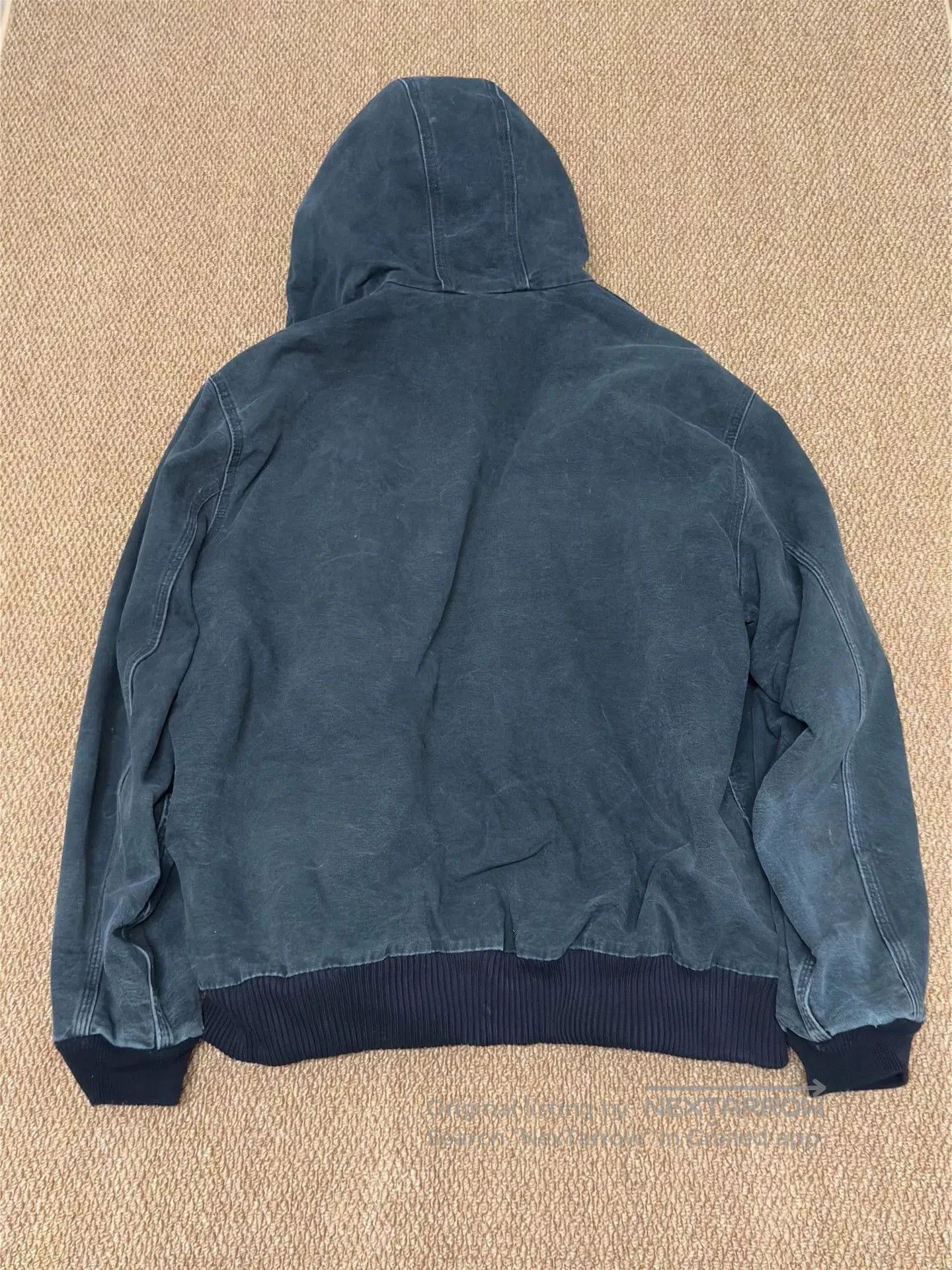 Vintage Vintage Carhartt Black Hooded Jacket. Size US M / EU 48-50 / 2 - 2 Thumbnail