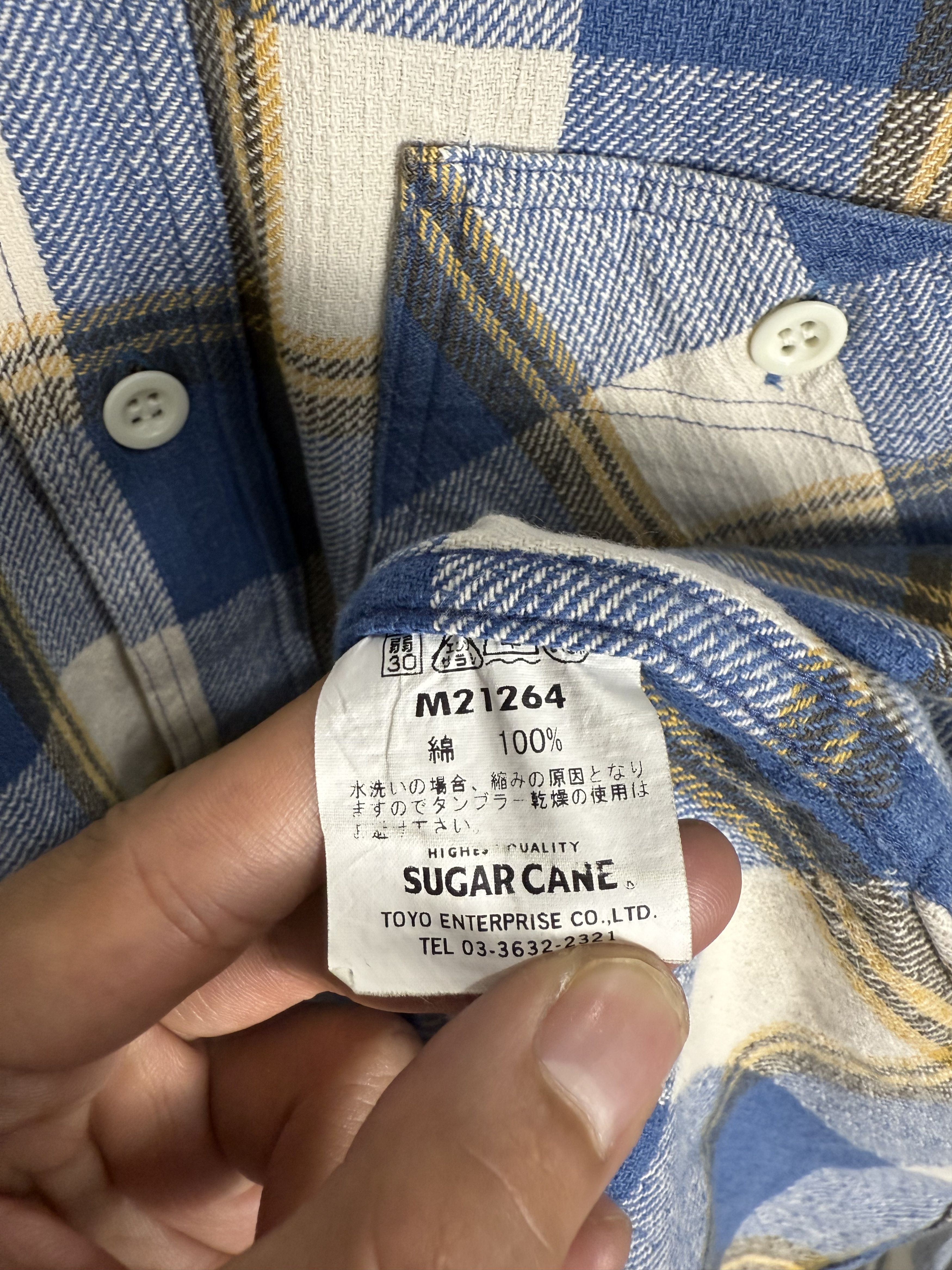 Sugar Cane Vintage Sugar Cane Checkered Flannel Shirt Toyo Enterprise Size US M / EU 48-50 / 2 - 5 Thumbnail