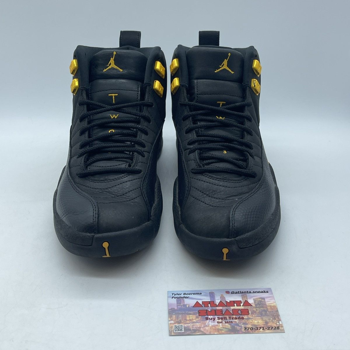 Jordan Brand Air Jordan 12 black taxi Size US 9.5 / EU 42-43 - 2 Thumbnail