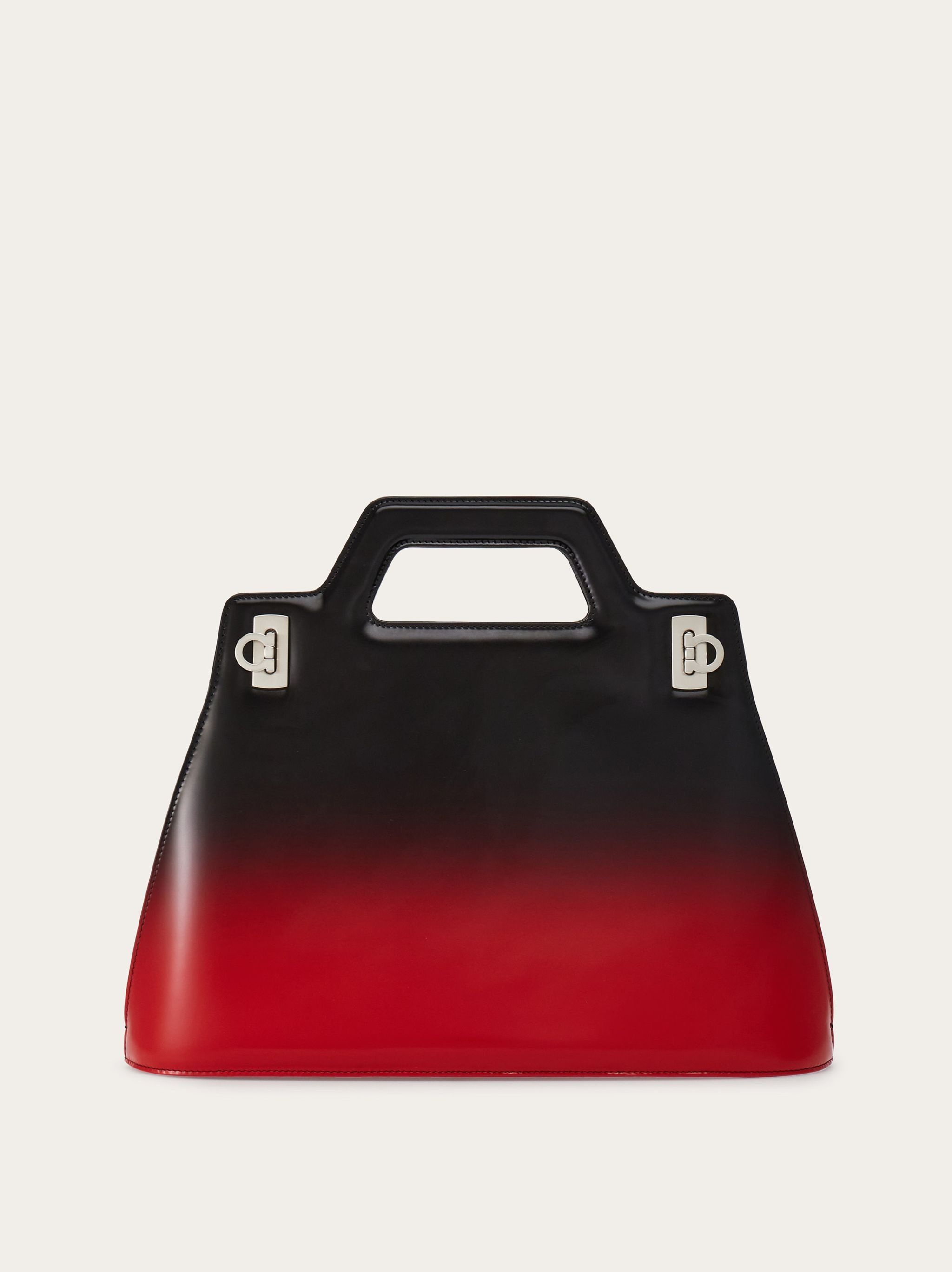 Salvatore Ferragamo o1s1rm0924 Size: OS / Wanda Handle Bag in Black/Red Size ONE SIZE - 1 Thumbnail