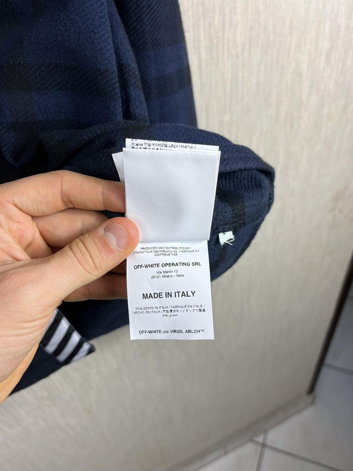 Off-White Off-White Virgil Abloh flannel shirt jacket arrows pink logo Size US S / EU 44-46 / 1 - 21 Thumbnail