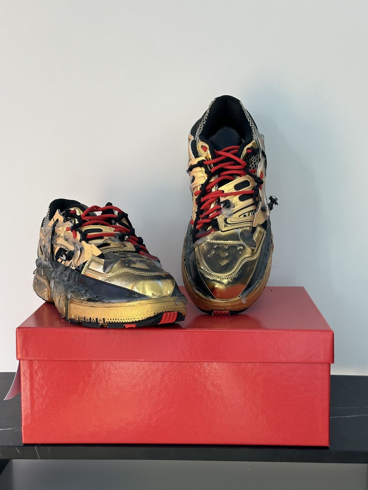 image of Maison Margiela Gold Fusion Trainers Gold, Lunar New Year Shoes, Men's (Size 9)