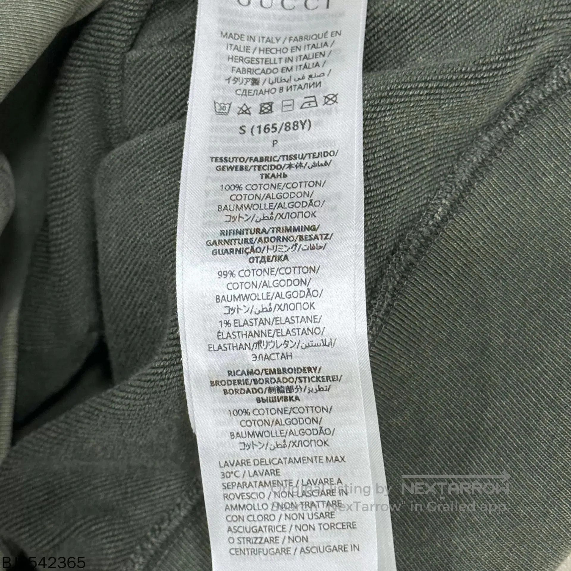 Gucci Green Hoodie with Front Pocket, Size S. Size US S / EU 44-46 / 1 - 4 Thumbnail