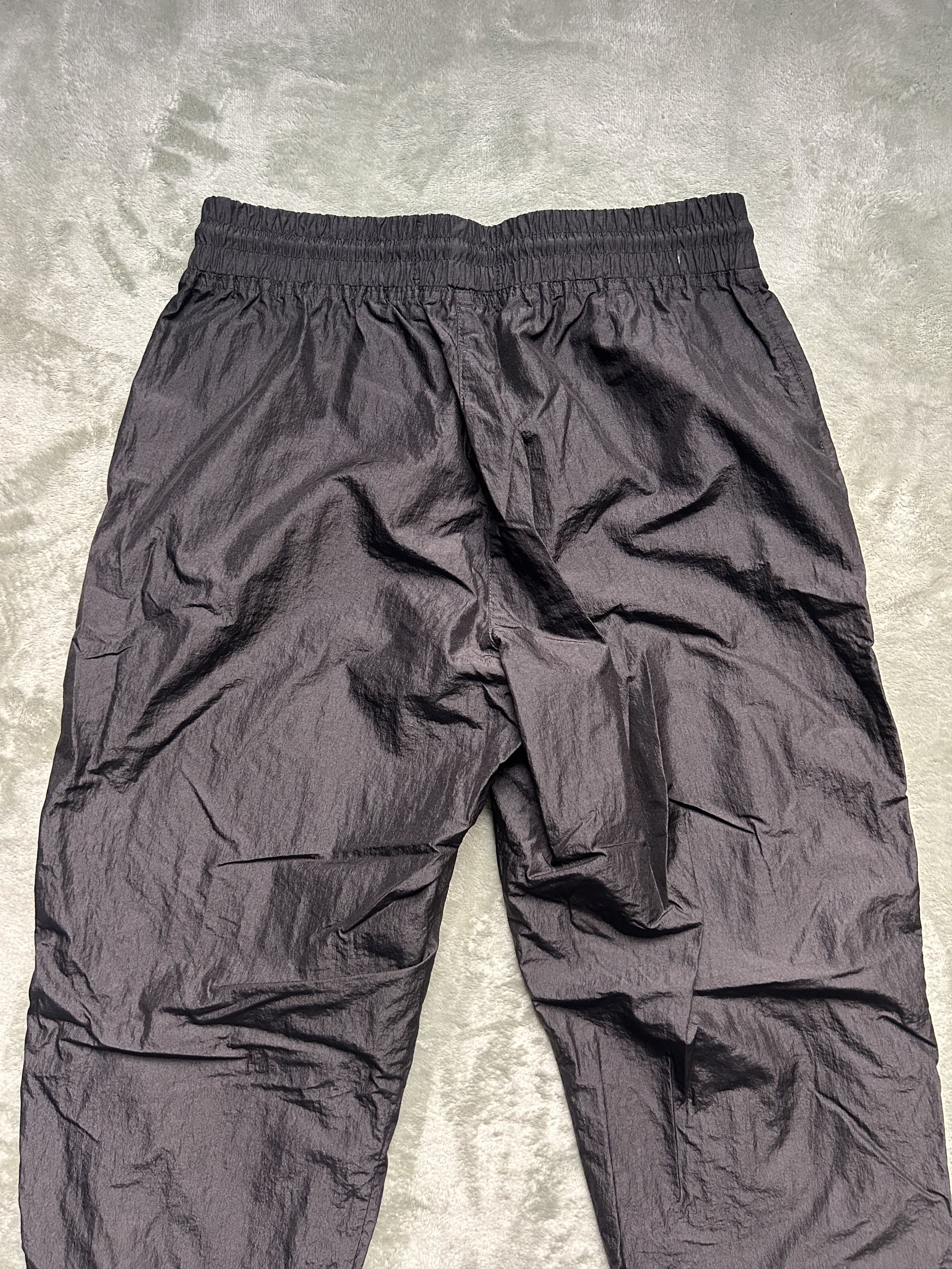 Reigning Champ Men’s Black Crinkle Nylon Pants - Size Medium
