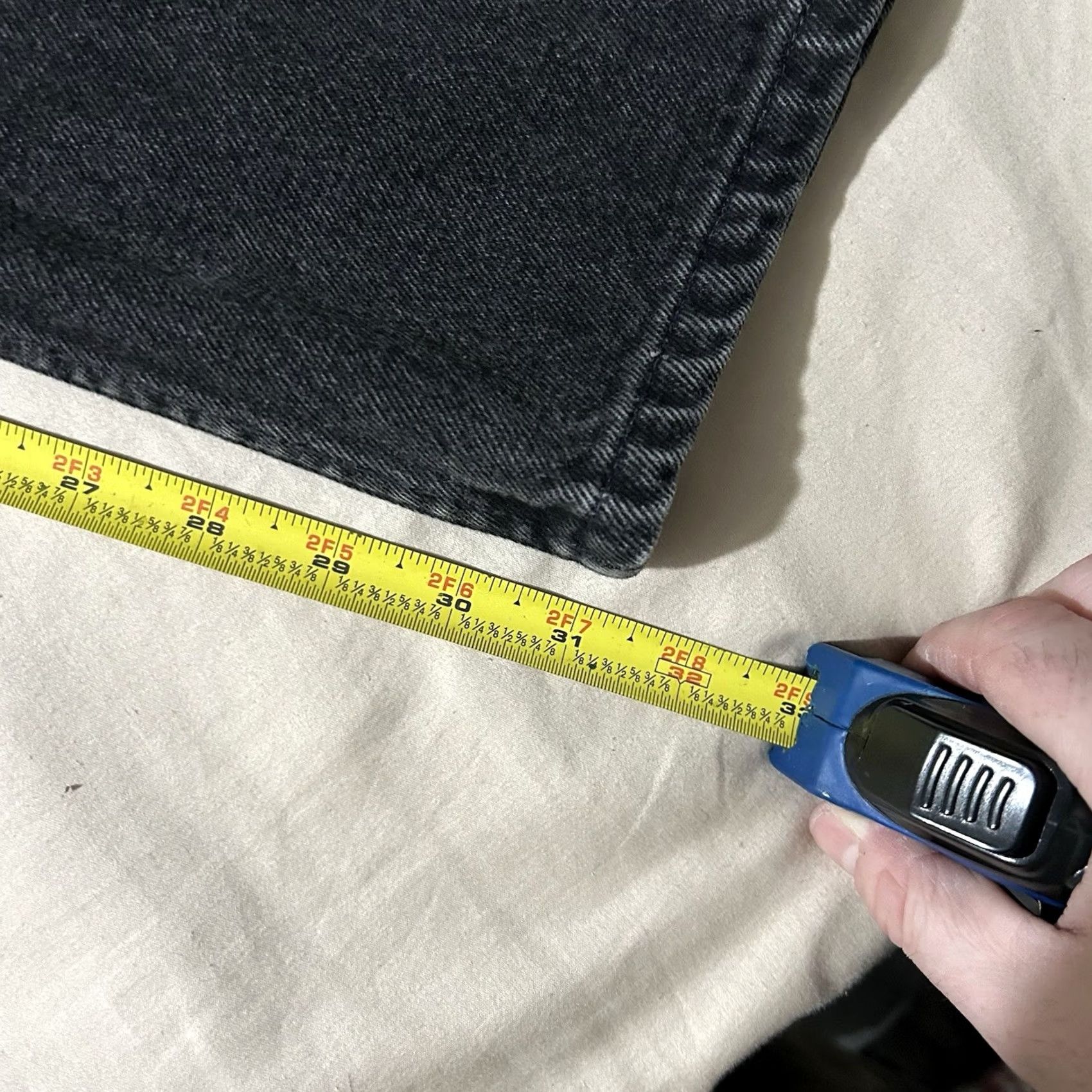 Levi's VINTAGE Levi’s 550 Black Jeans 36X32 Men 90s Straight Jeans 36 32 Men Size US 36 / EU 52 - 6 Thumbnail