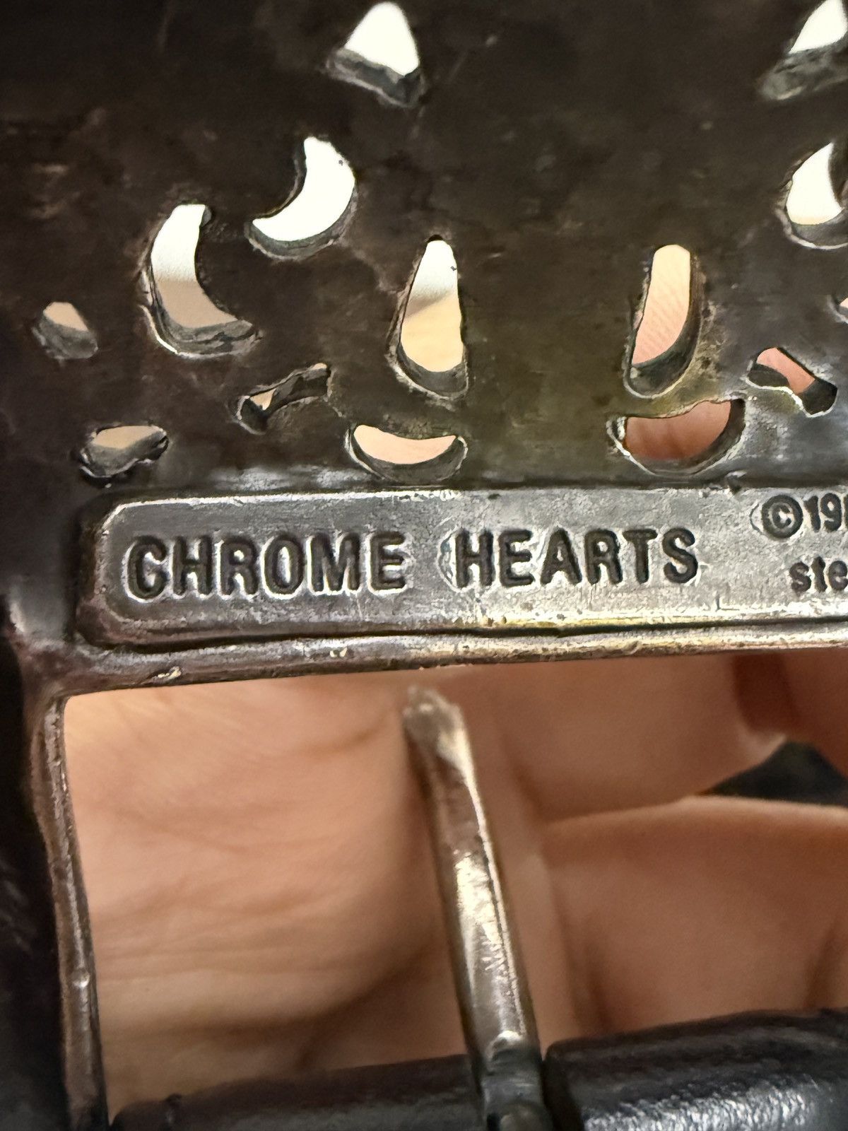 Chrome Hearts Chrome Hearts Leather Waist Belt 3-Piece Western Size 30 - 16 Thumbnail