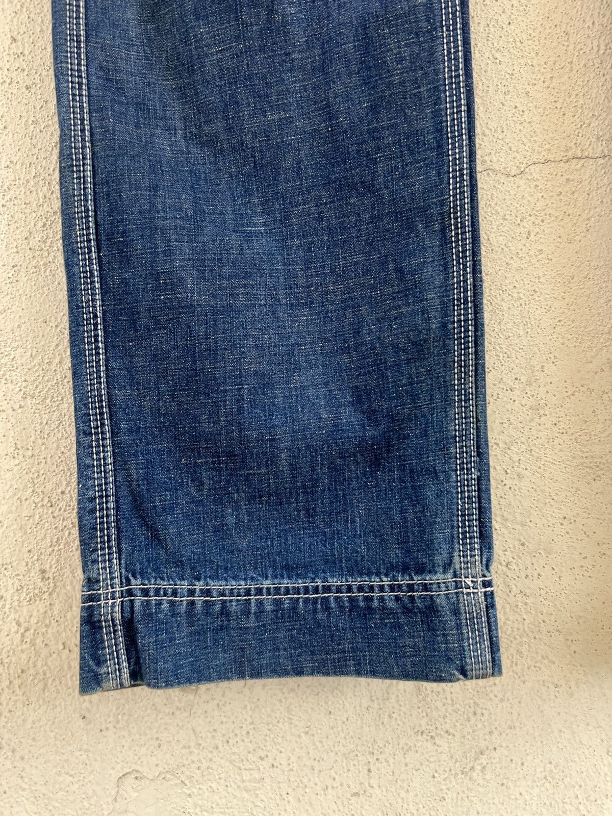 Vintage SACRIFICE Japan Union Made Dirty Muddy Denim Sailor Jeans Size US 34 / EU 50 - 10 Thumbnail