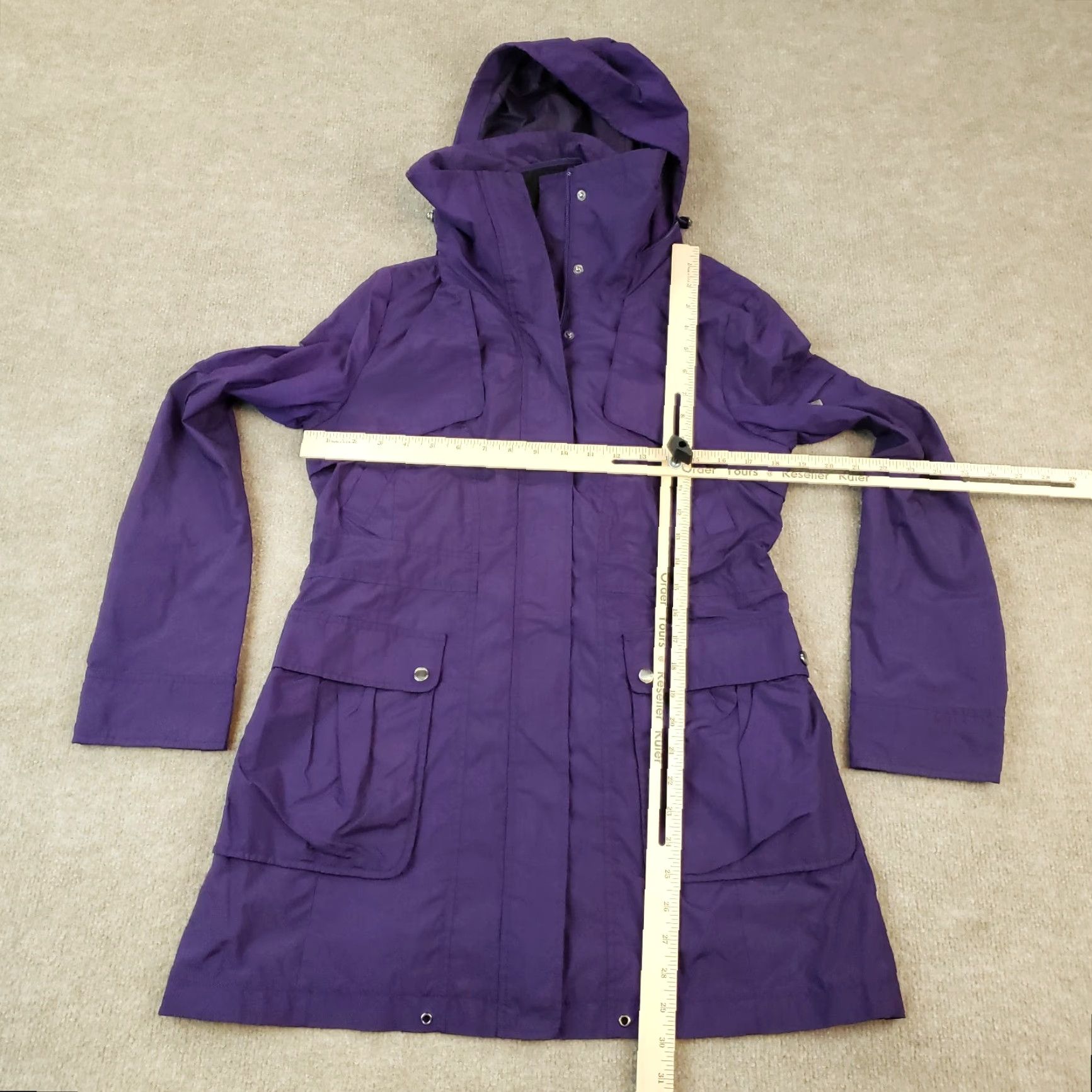 Cole Haan Cole Haan Jacket Womens Medium Purple Full Zip Hooded Pockets Lightweight Casual Windbreaker Size M / US 6-8 / IT 42-44 - 2 Thumbnail