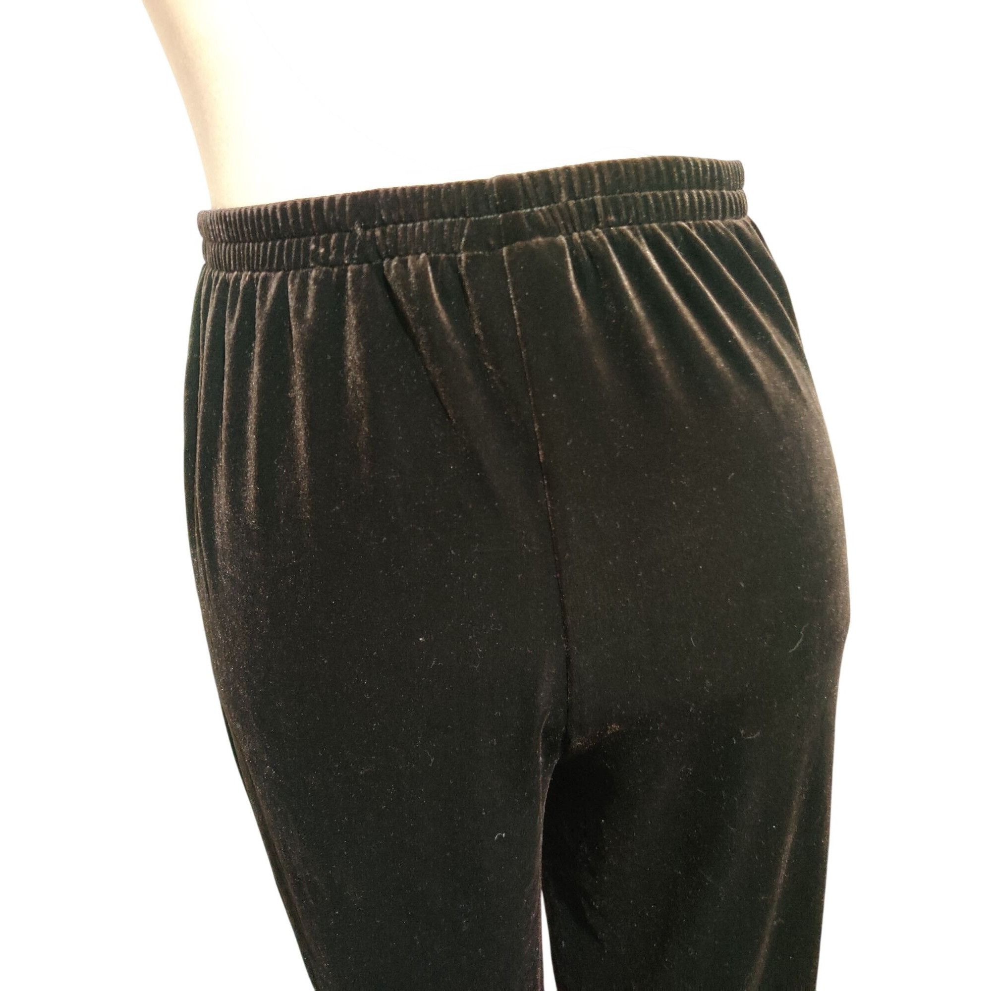 Other R&M Richards L Womens Pants Brown Velour Pull On Straight Le Size 30" / US 8 / IT 44 - 2 Thumbnail