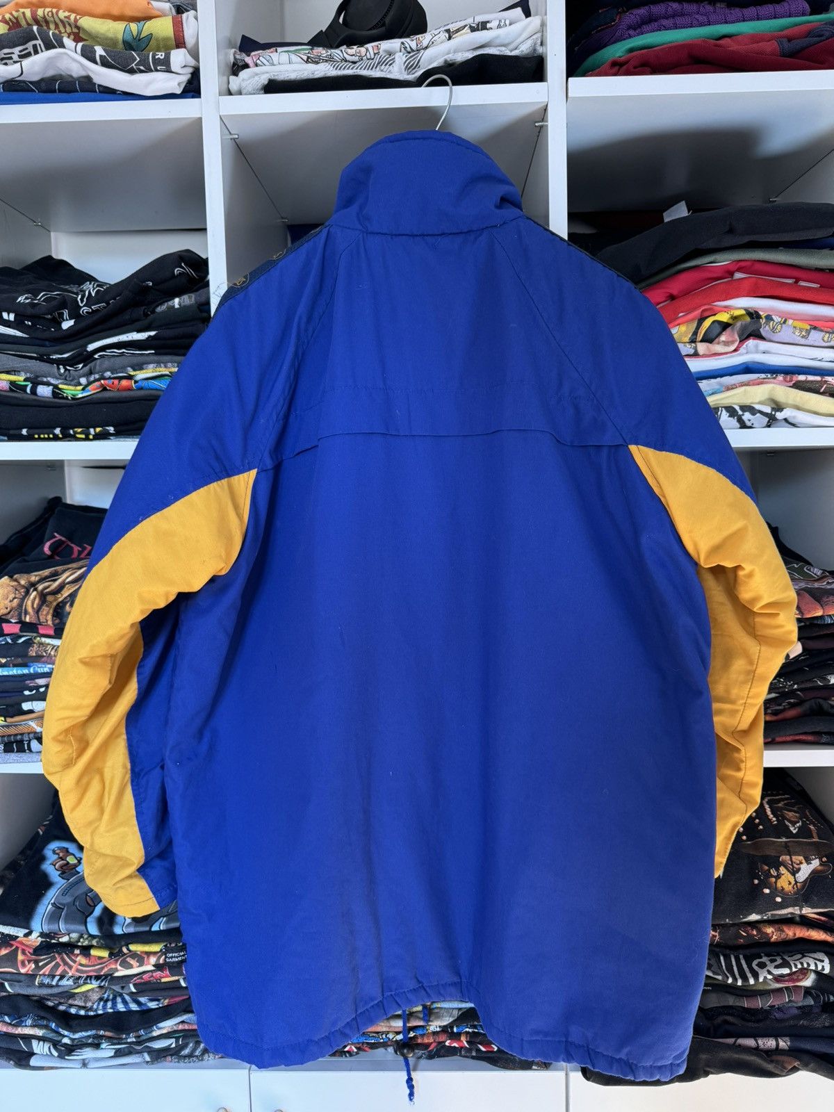 Asics × Vintage Vintage 90s Asics Lampas Blue Yellow Jacket Size US XL / EU 56 / 4 - 5 Thumbnail